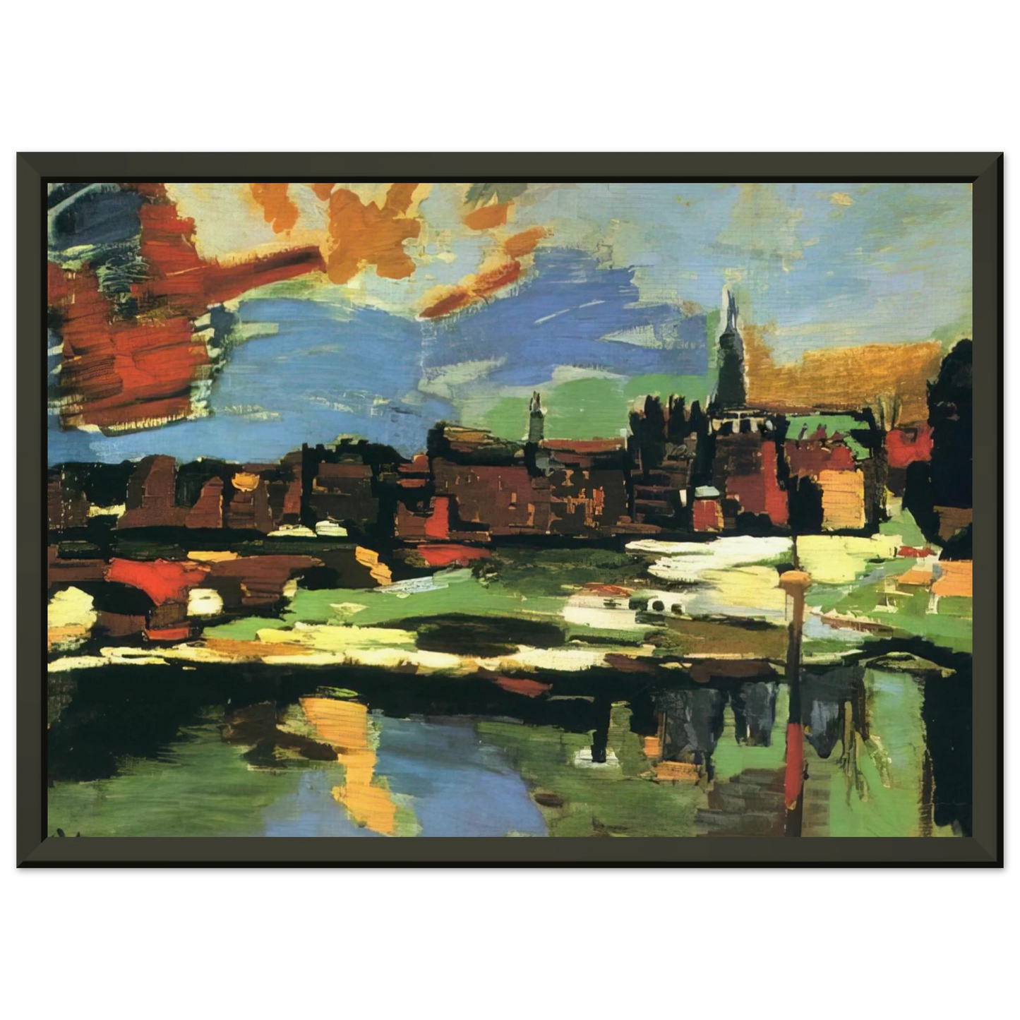 OSKAR KOKOSCHKA NOTDETECTED235833 Framed Art Print - Aluminum Frame - 60x80 cm / 24x32 inches