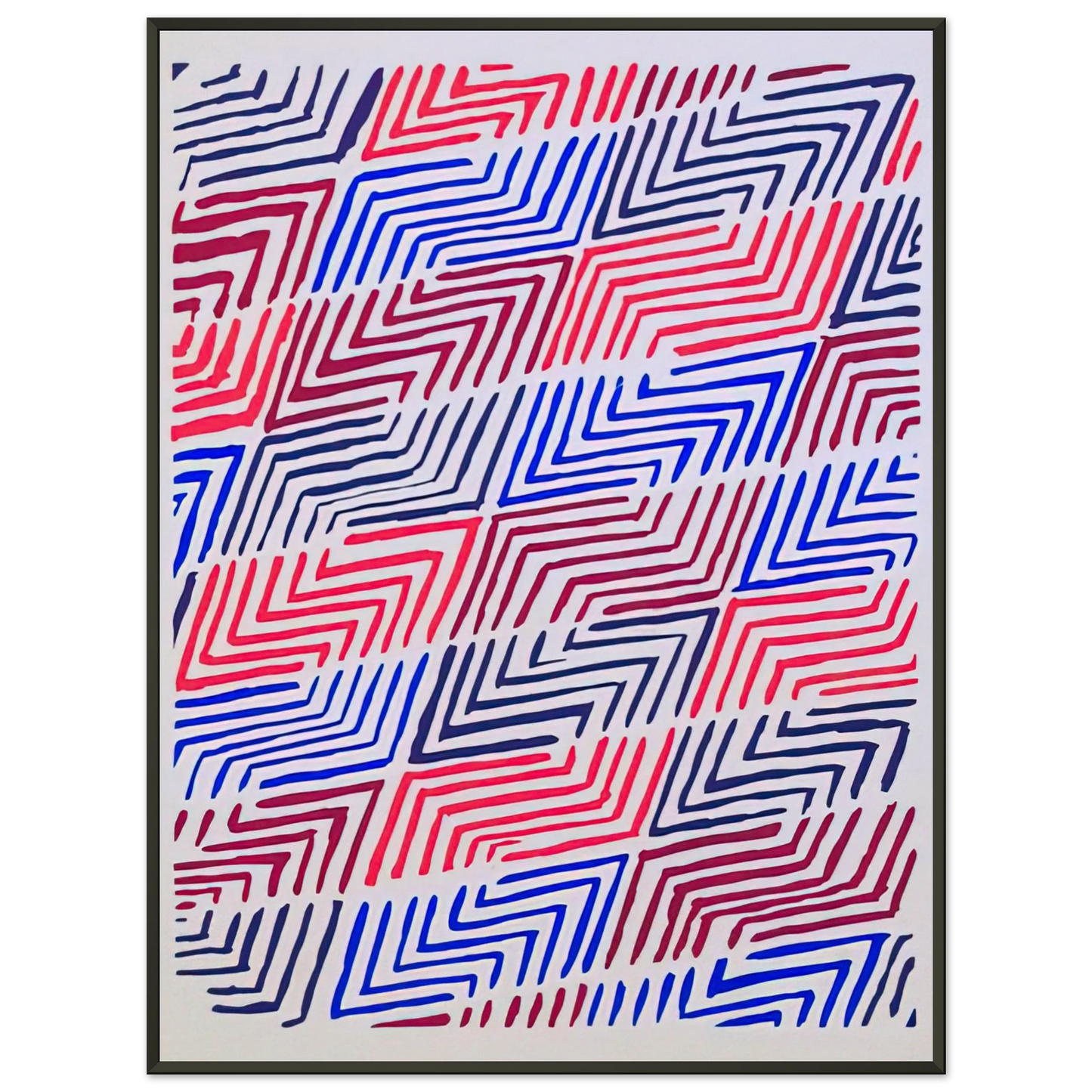 Sonia Delaunay COMPOSITION 30 Framed Art Print - Aluminum Frame - 40x50 cm / 16x20 inches