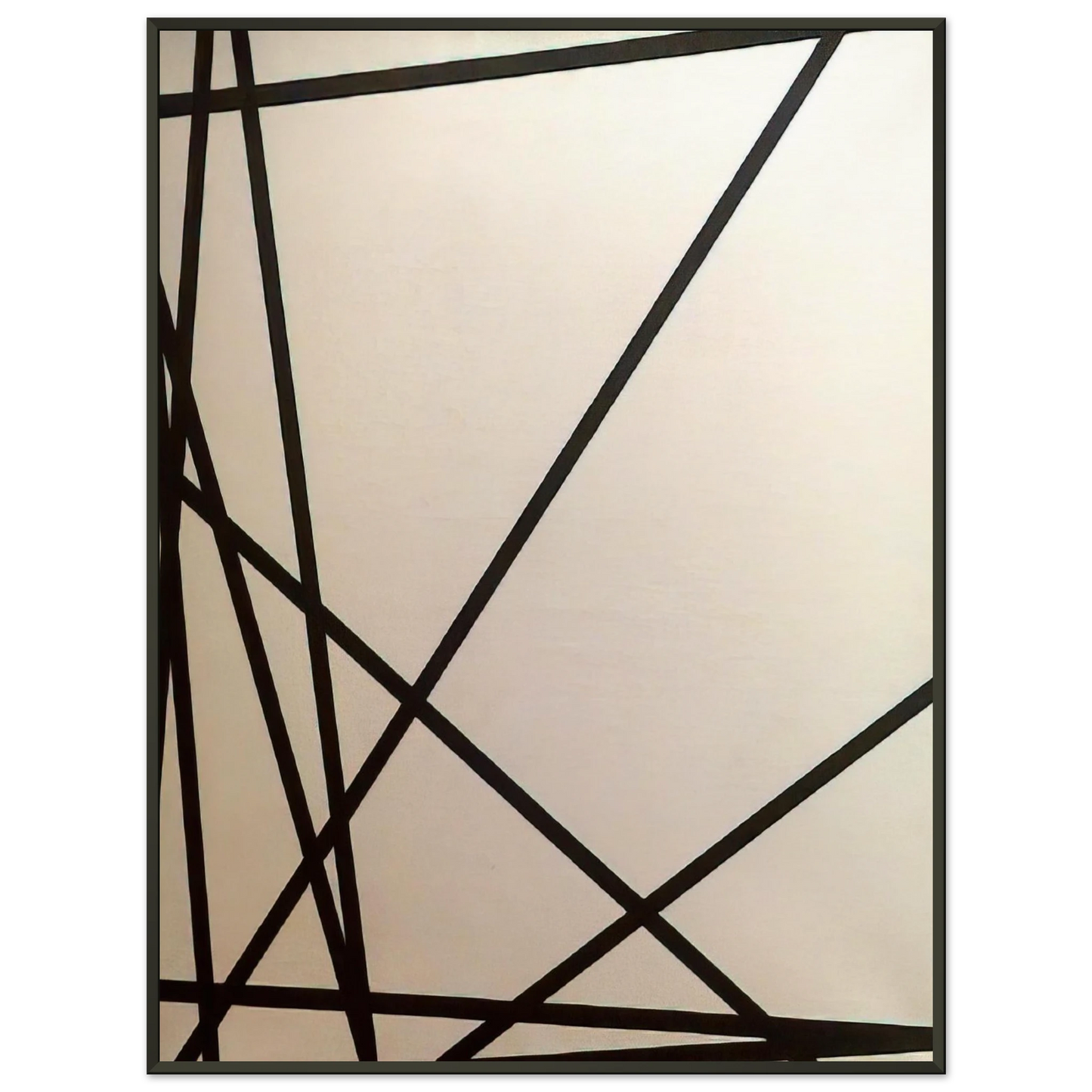 Francois Morellet 10 lignes au hasard 1975 Framed Art Print - Aluminum Frame - 70x100 cm / 28x40 inches