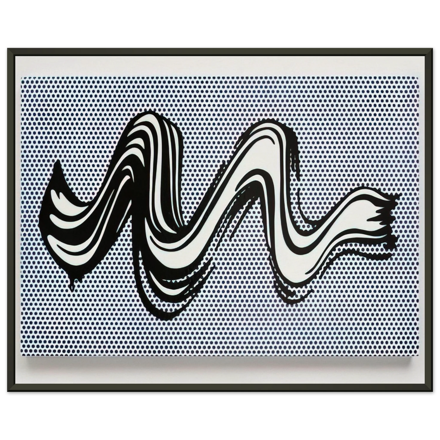 Roy Lichtenstein BRUSHSTROKE 1965 Framed Art Print - Aluminum Frame - 70x100 cm / 28x40 inches