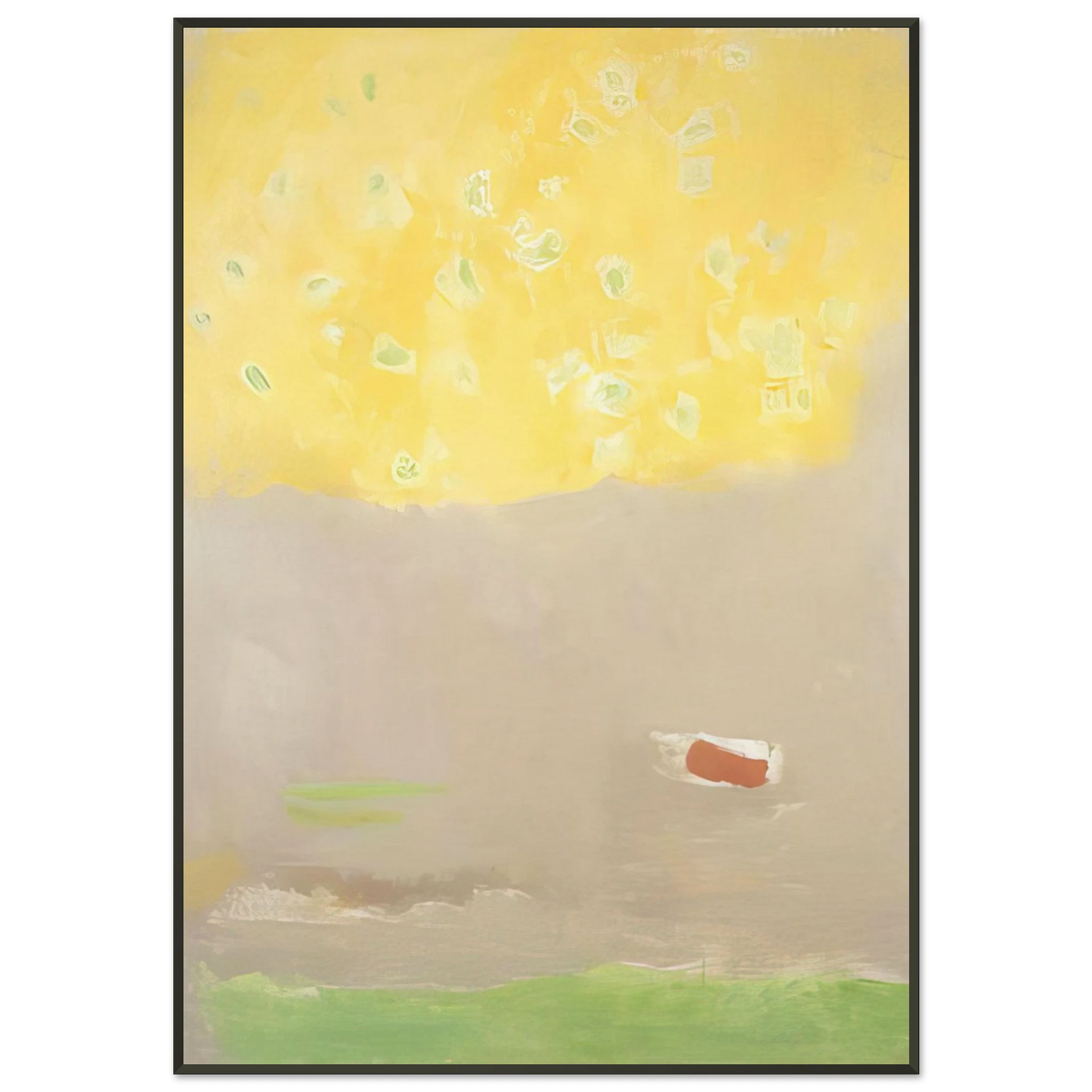 Esteban Vicente COMPOSITION 1997 Framed Art Print - Aluminum Frame - 21x29.7 cm / 8x12"