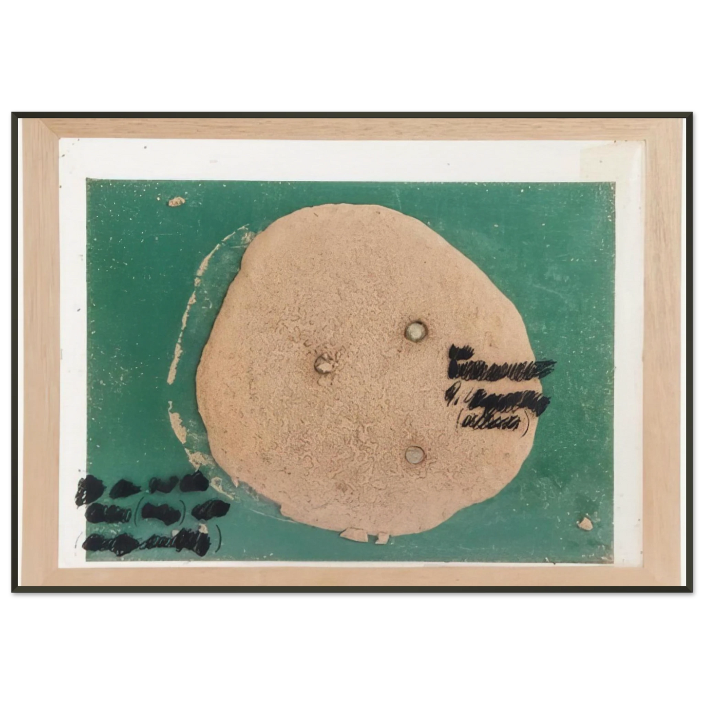 Dieter Roth Self Portrait D111 1969 Framed Art Print - Aluminum Frame - 21x29.7 cm / 8x12"