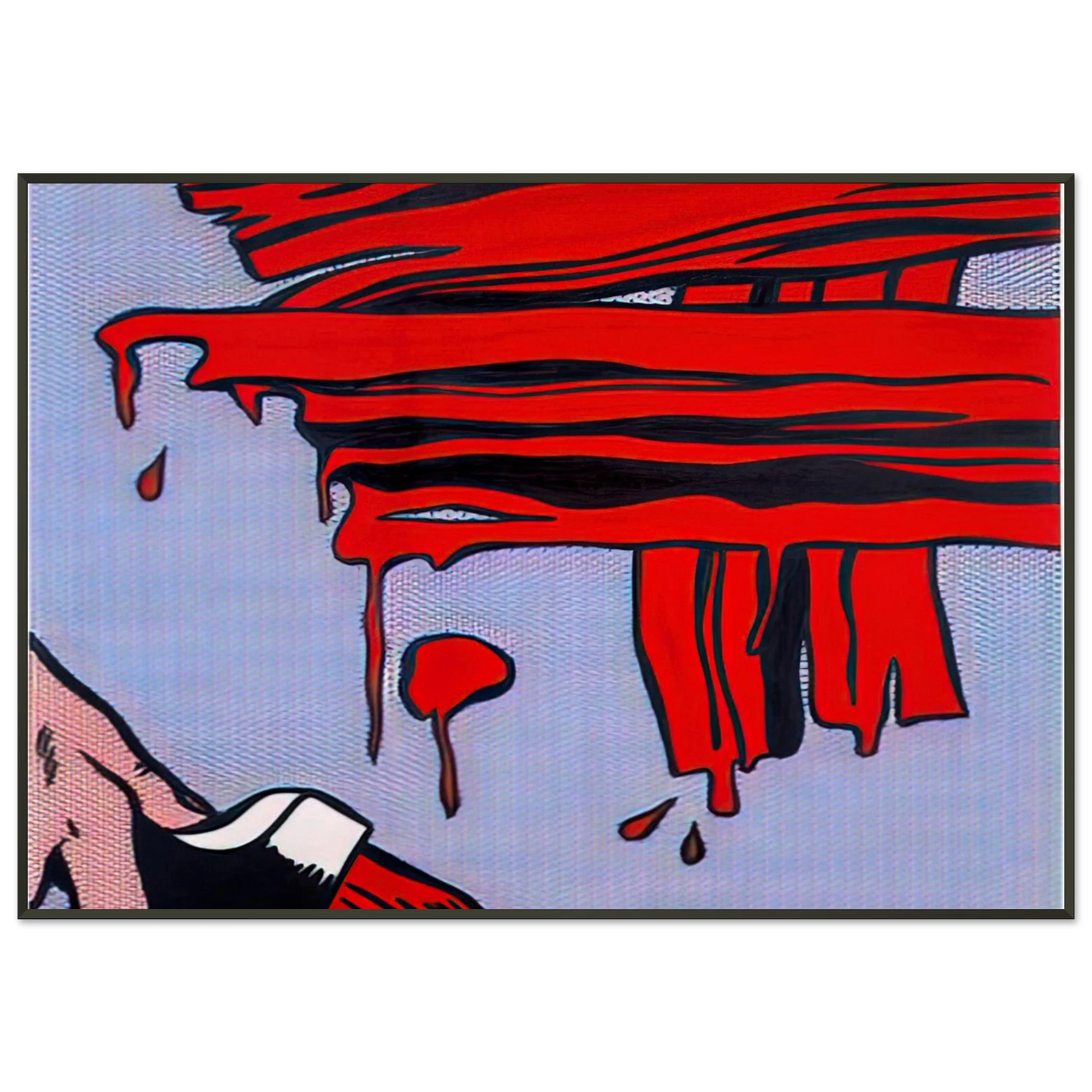 Roy Lichtenstein BRUSHSTROKES 1965 Framed Art Print - Aluminum Frame - 21x29.7 cm / 8x12"