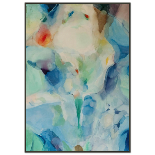 Alice Baber  Before Songs Framed Art Print  - Aluminum Frame - 21x29.7 cm / 8x12"