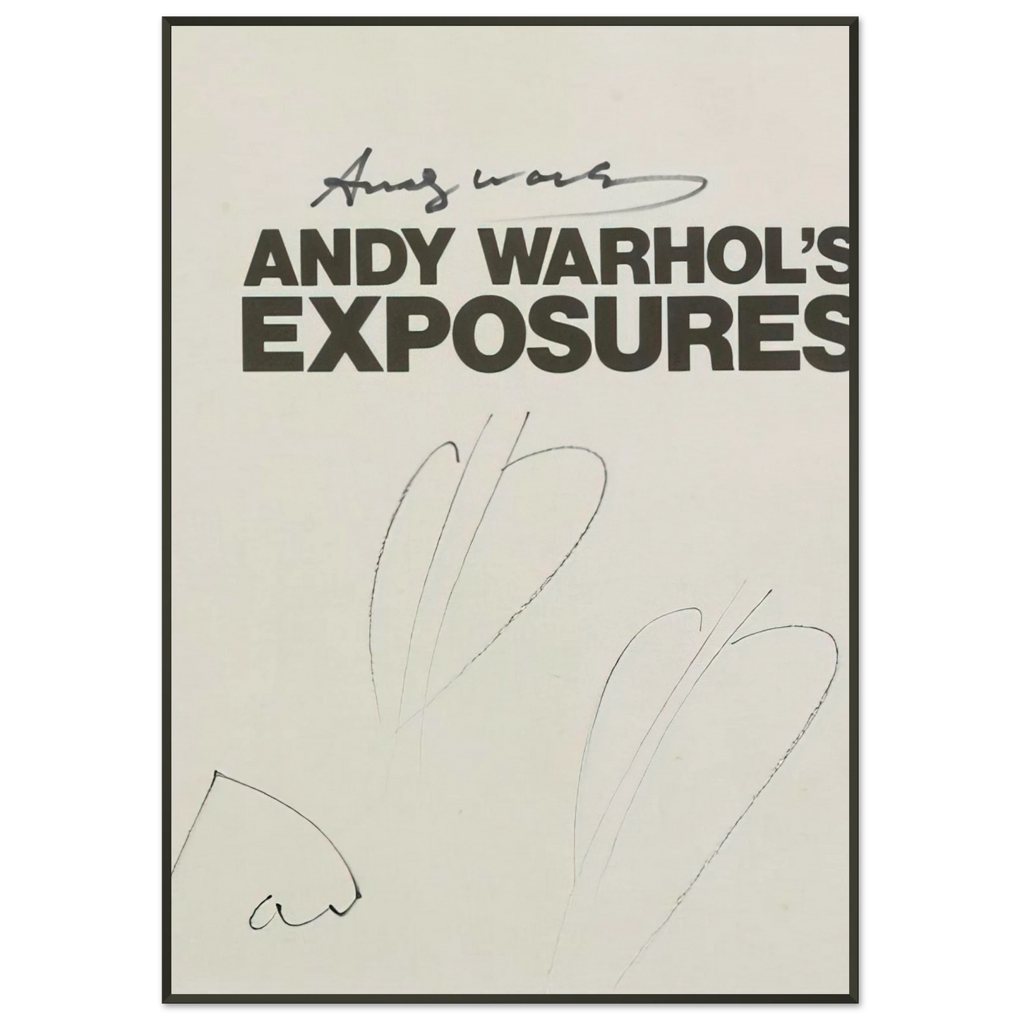 Andy Warhol Butterfly Hearths Andy Warhols Exposures Framed Art Print - Aluminum Frame - 21x29.7 cm / 8x12"