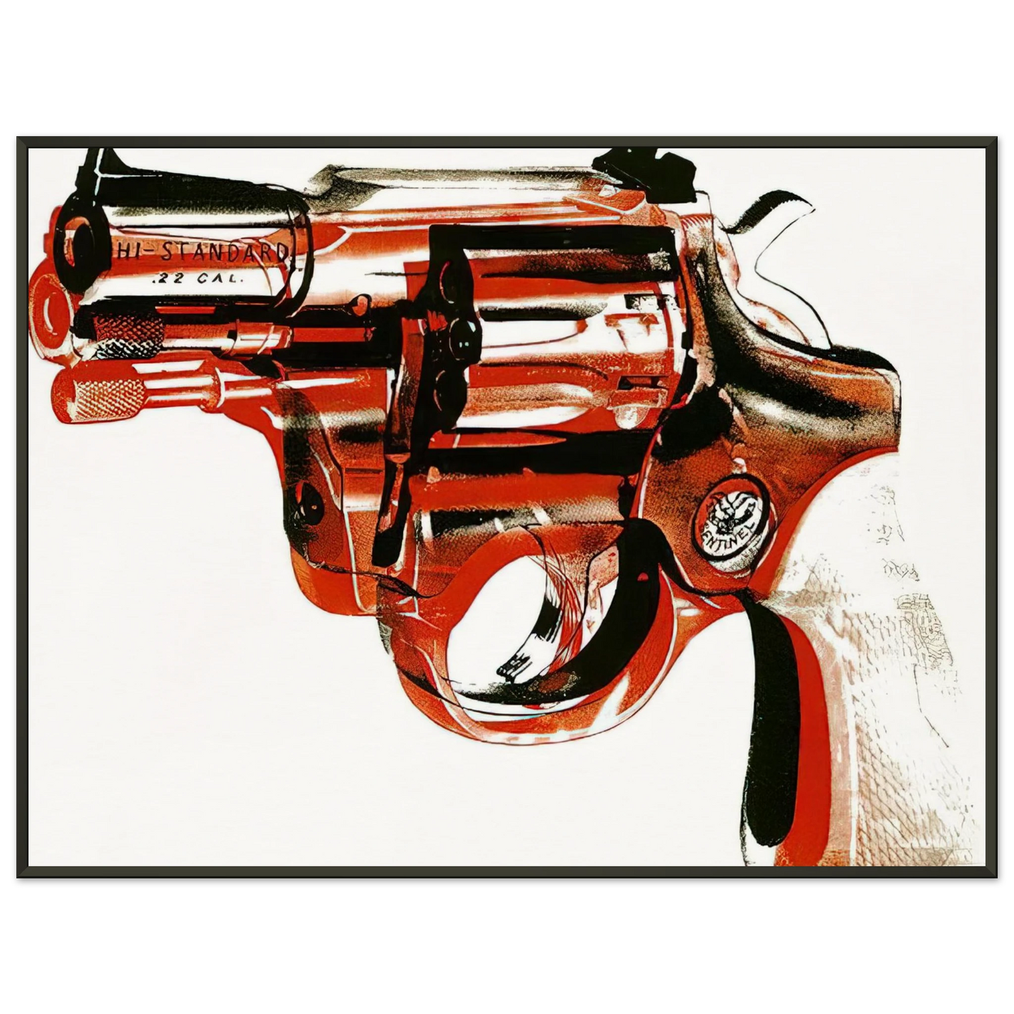 Andy Warhol Gun Framed Art Print - Aluminum Frame - 40x50 cm / 16x20 inches