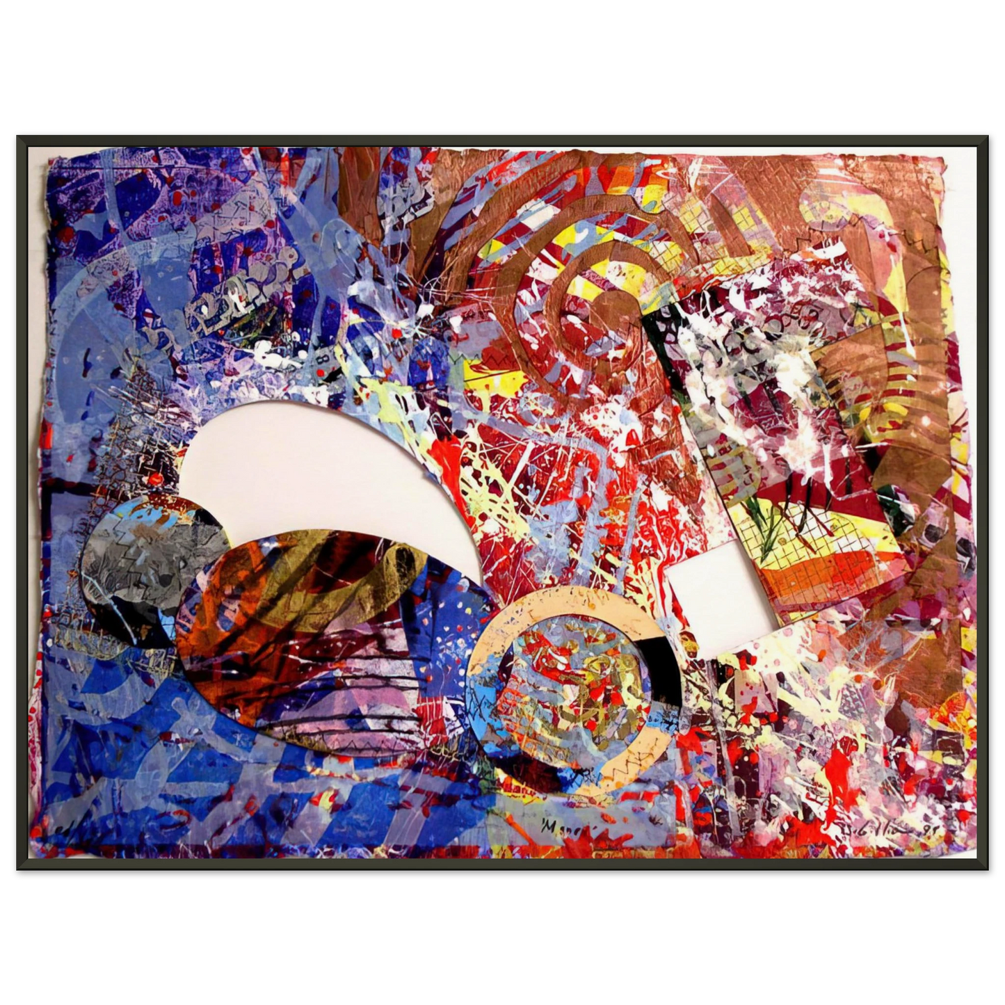 Sam Gilliam Manet I Framed Art Print - Aluminum Frame - 60x80 cm / 24x32 inches