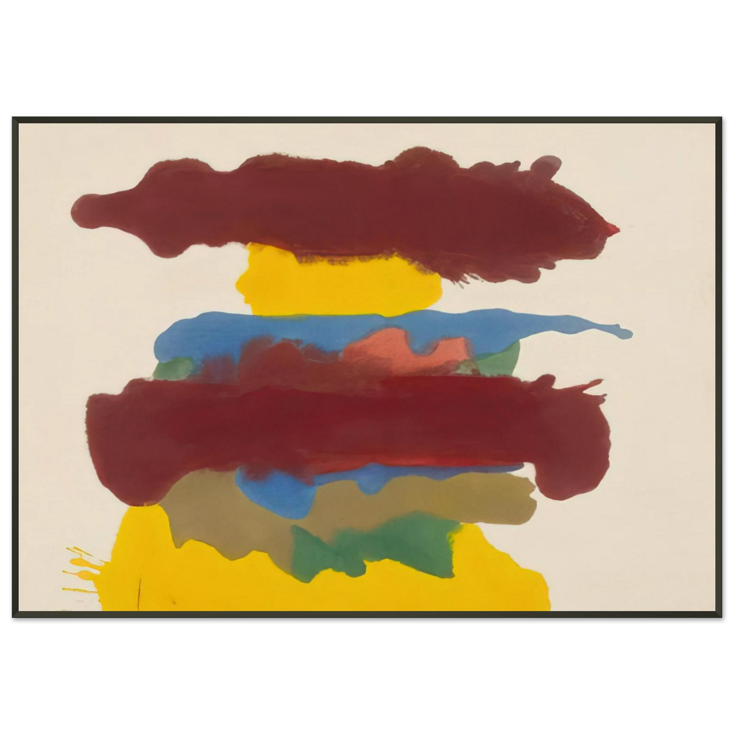 Helen Frankenthaler Weather Change 1963 Framed Art Print - Aluminum Frame - 21x29.7 cm / 8x12"