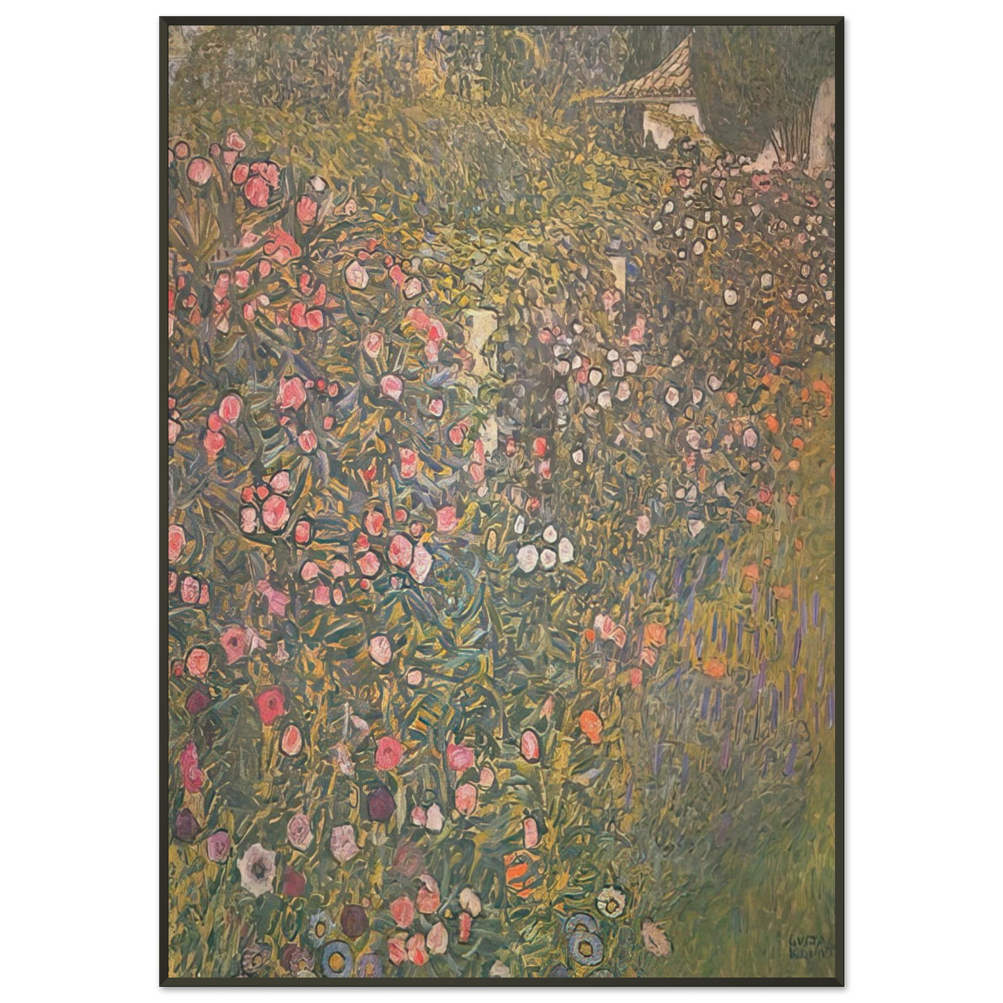Gustav Klimt ITALIAN HORTICULTURAL LANDSCAPE Framed Art Print - Aluminum Frame - 21x29.7 cm / 8x12"