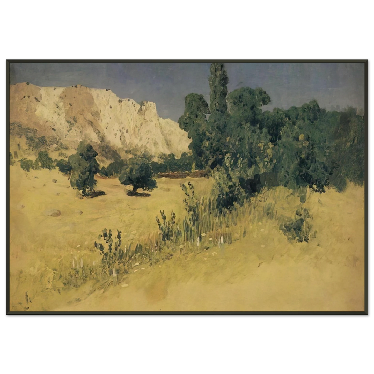 Arkhyp Kuindzhi Crimea Yayla Framed Art Print - Aluminum Frame - 21x29.7 cm / 8x12"