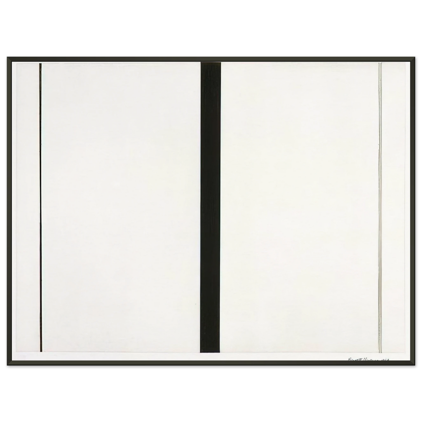 Barnett Newman Untitled Etching 1 Framed Art Print - Aluminum Frame - 40x50 cm / 16x20 inches