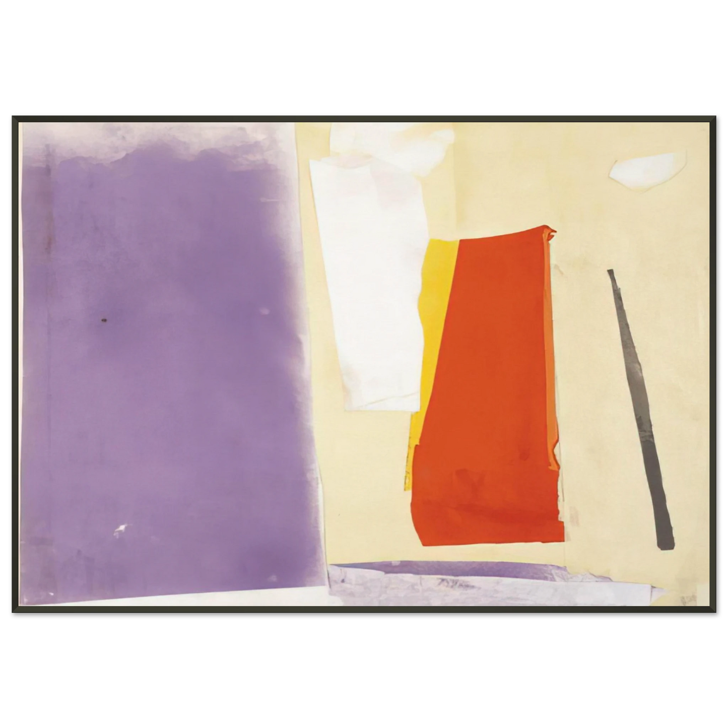 Esteban Vicente UNTITLED 1985 1 Framed Art Print - Aluminum Frame - 21x29.7 cm / 8x12"