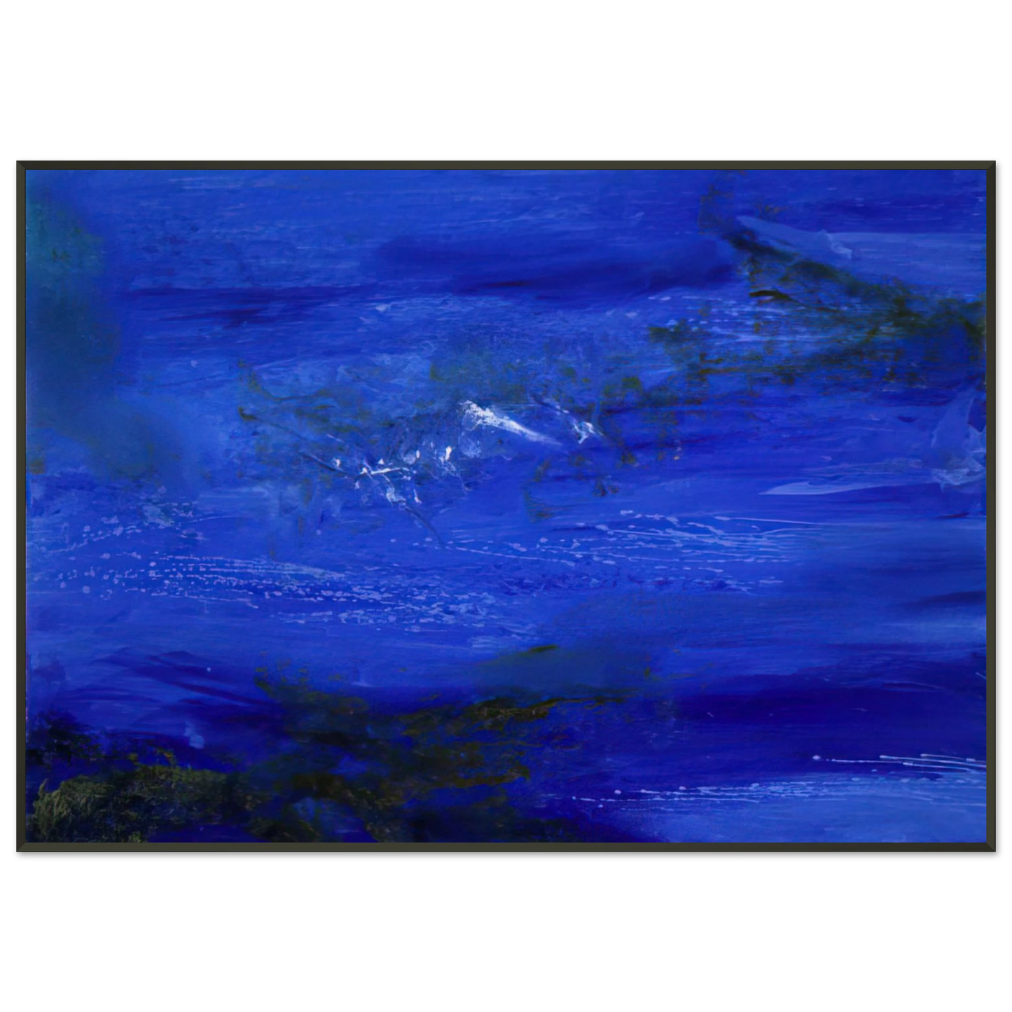 Zao WouKi 25 10 2002 2002 Framed Art Print - Aluminum Frame - 21x29.7 cm / 8x12"