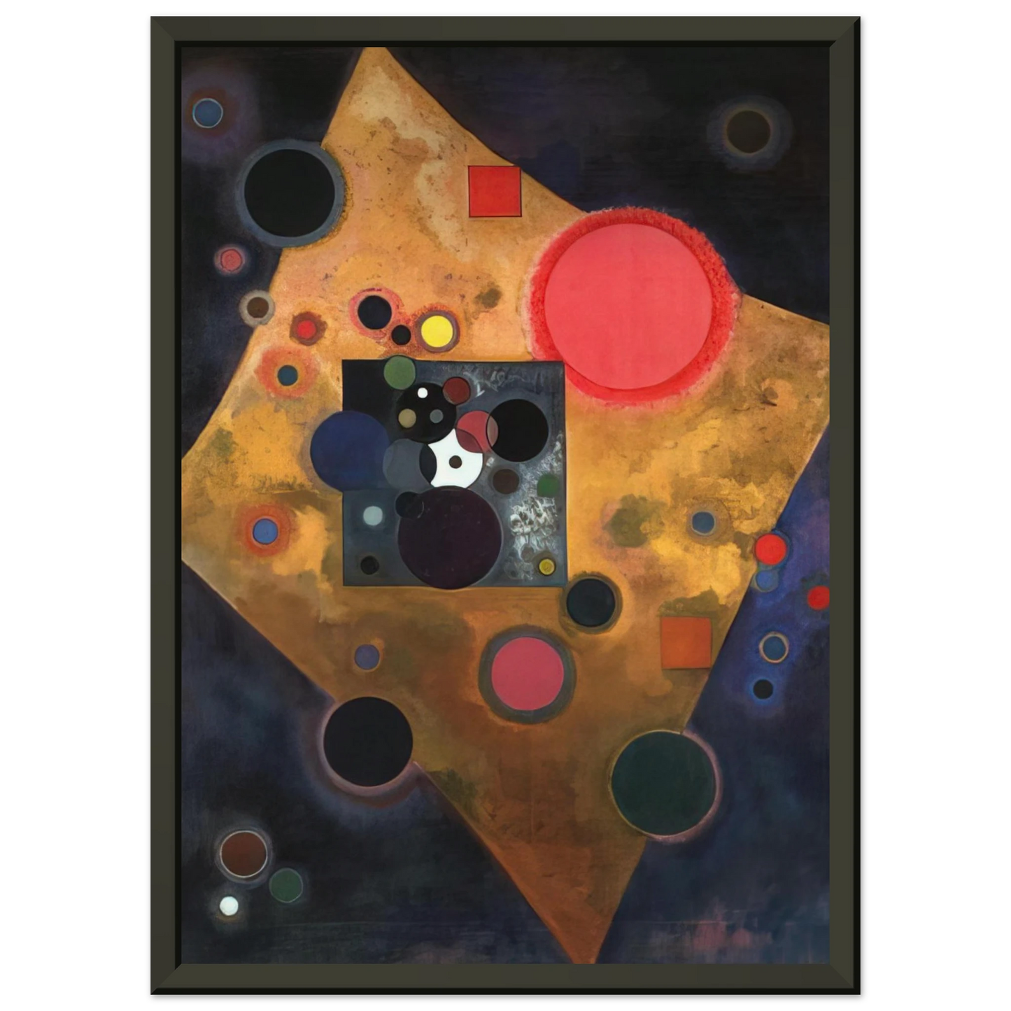 Wassily Kandinsky  ACCENT ON ROSE 1926 Framed Art Print  - Aluminum Frame - 70x100 cm / 28x40 inches