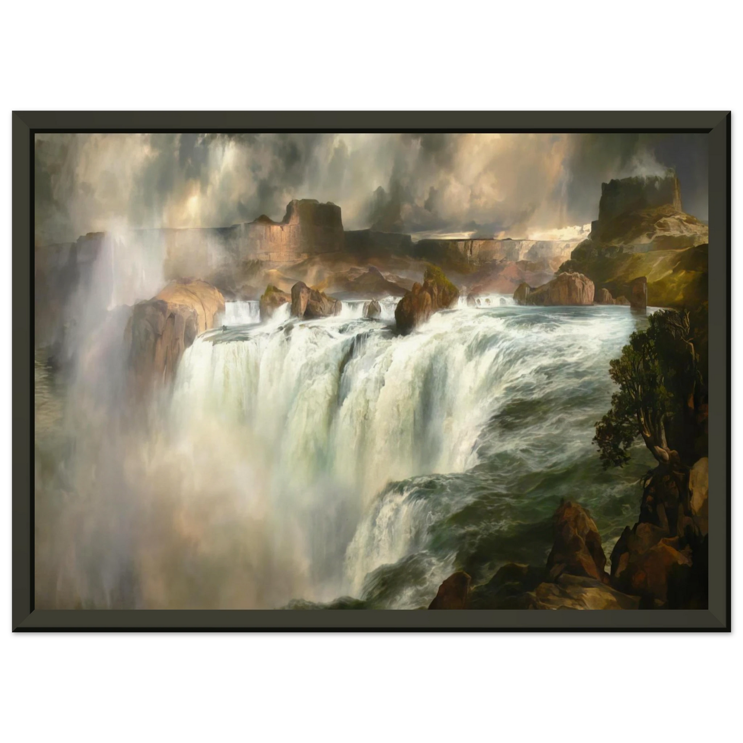 Thomas Moran Shenandoah River Framed Art Print - Aluminum Frame - 70x100 cm / 28x40 inches