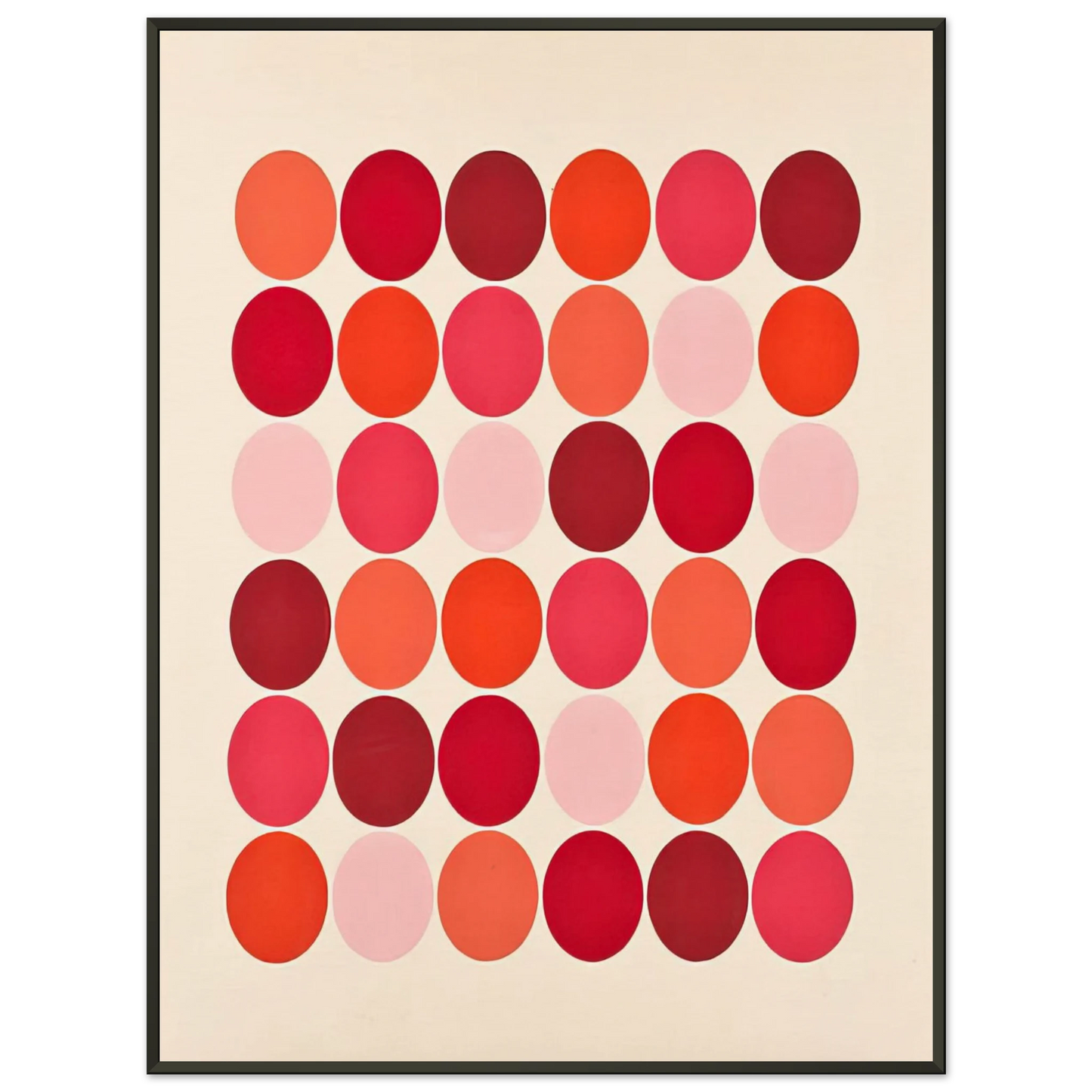 Thomas Downing Red 1966 Framed Art Print - Aluminum Frame - 40x50 cm / 16x20 inches