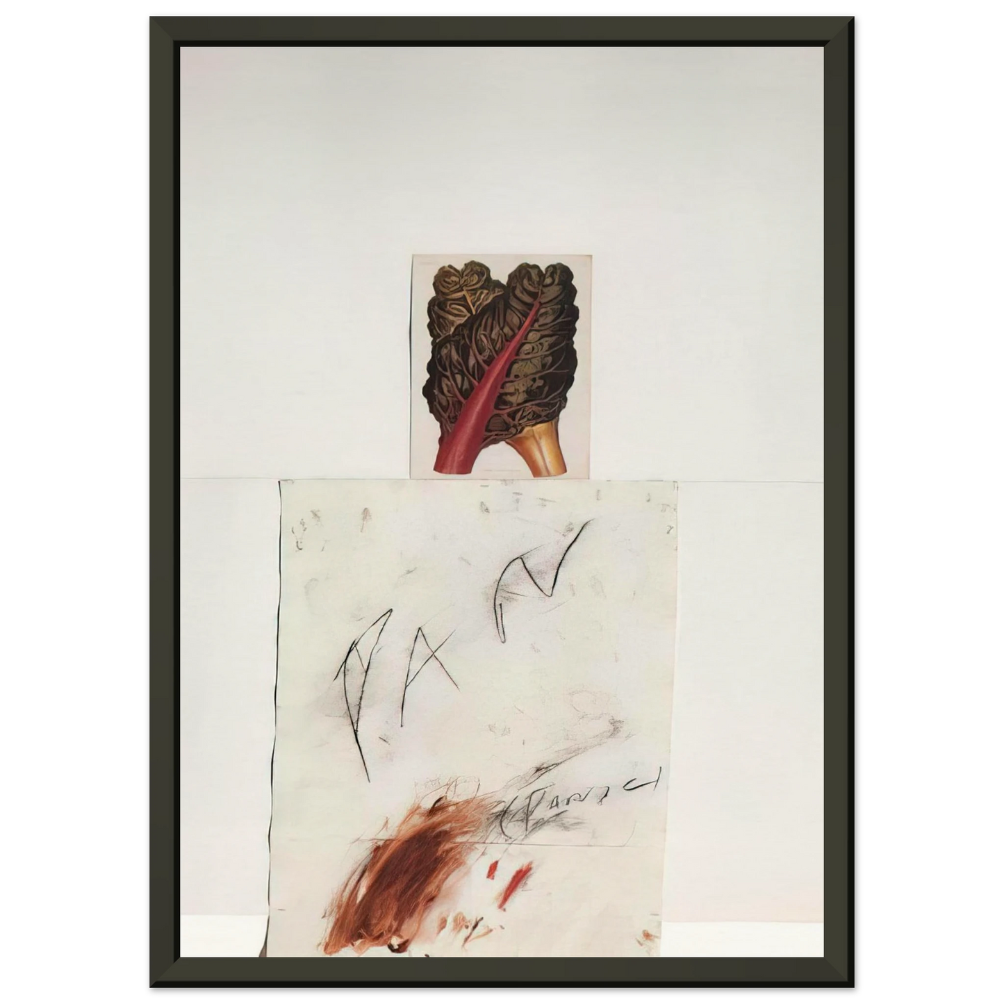 Cy Twombly Pan Framed Art Print - Aluminum Frame - 70x100 cm / 28x40 inches