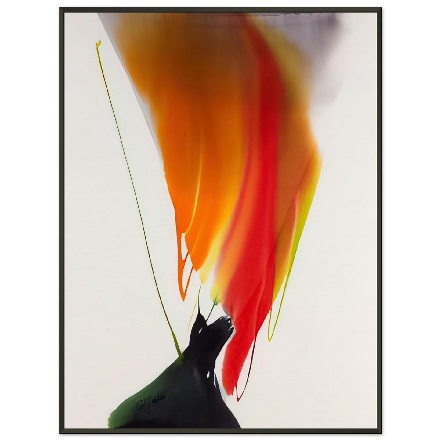Paul Jenkins  Phenomena Woman Witch  1969 Framed Art Print  - Aluminum Frame - 60x80 cm / 24x32 inches