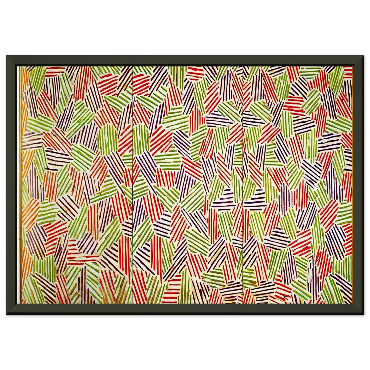 Jasper Johns SCENT Framed Art Print - Aluminum Frame - 60x80 cm / 24x32 inches