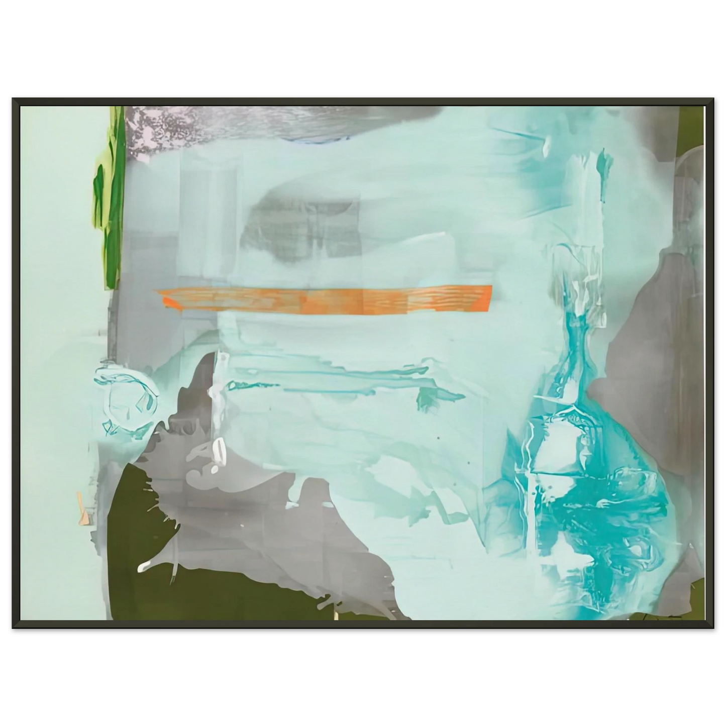 Helen Frankenthaler Poseidon 1990 Framed Art Print - Aluminum Frame - 70x100 cm / 28x40 inches