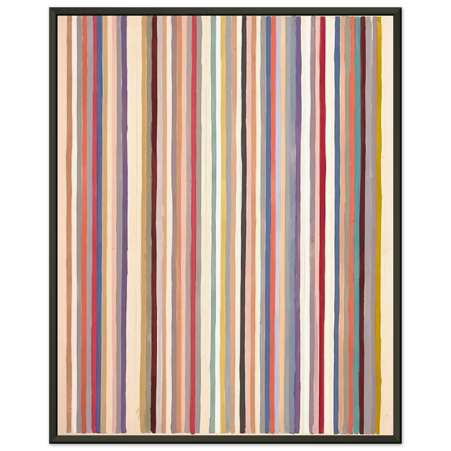 Gene Davis Circus 1979 Framed Art Print - Aluminum Frame - 40x50 cm / 16x20 inches