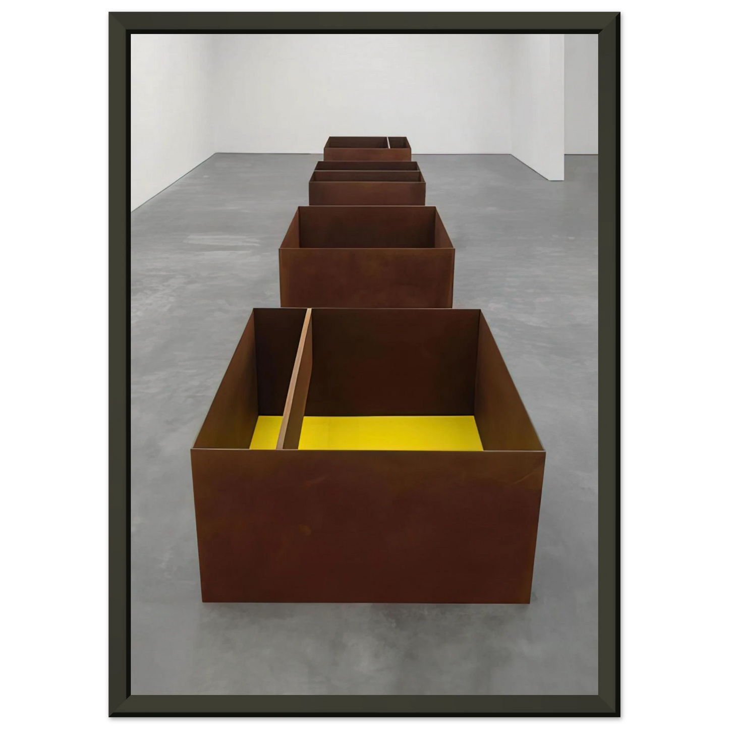 Donald Judd Untitled JUDDO0511JUDDO0514 1989 Framed Art Print - Aluminum Frame - 70x100 cm / 28x40 inches