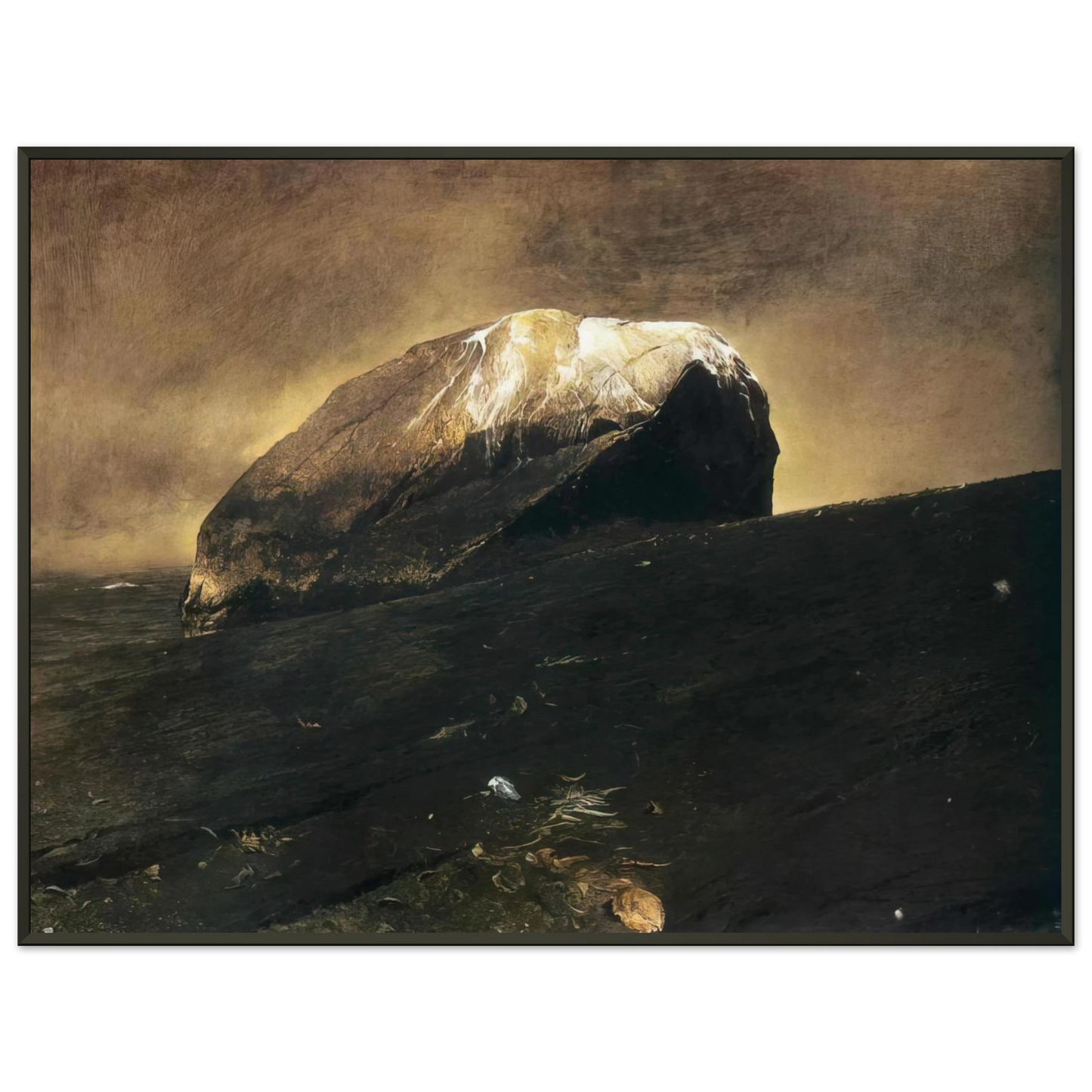 Andrew Wyeth NOT DETECTED 42 Framed Art Print - Aluminum Frame - 70x100 cm / 28x40 inches