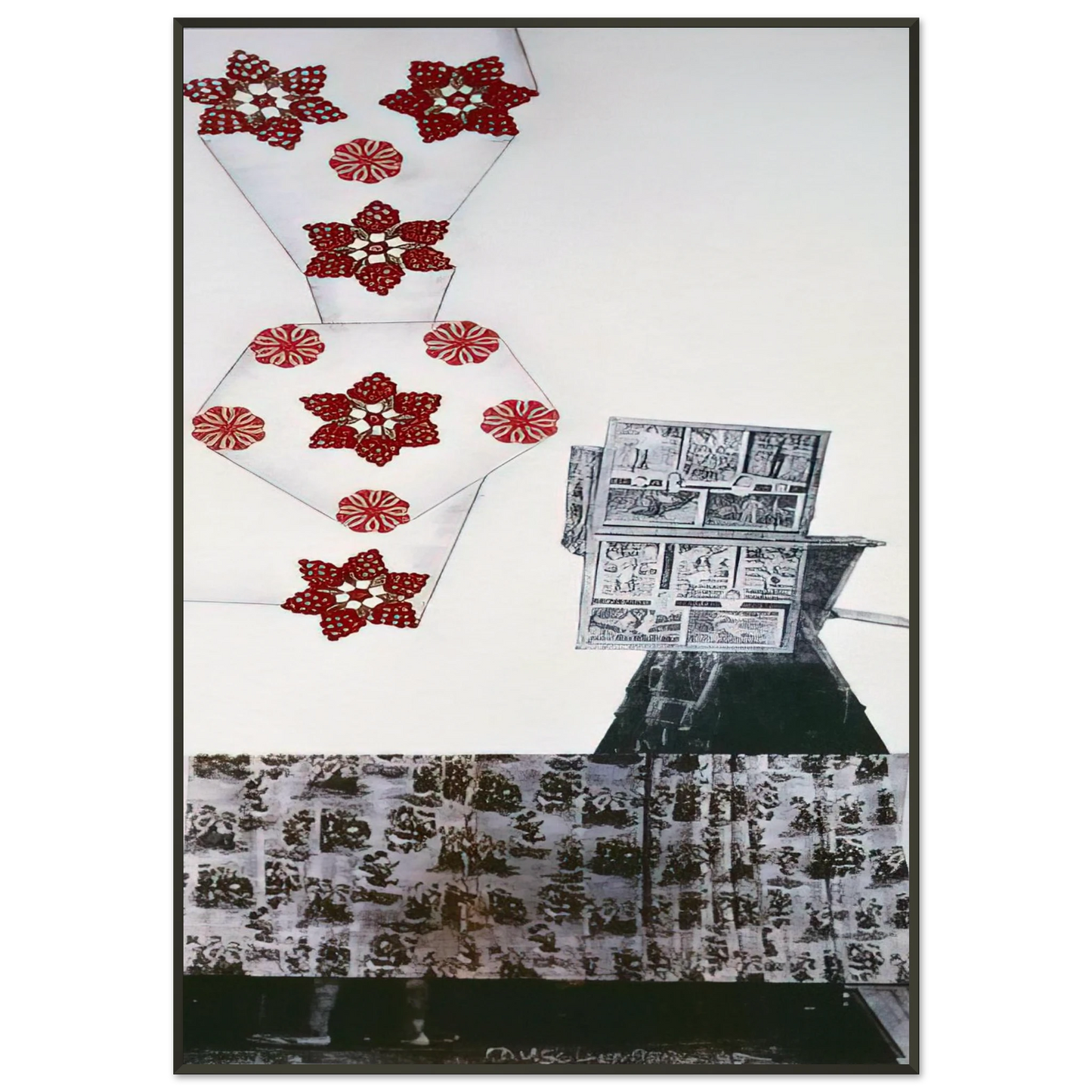 Robert Rauschenberg PARK ROCI MEXICO 1985 Framed Art Print - Aluminum Frame - 21x29.7 cm / 8x12"