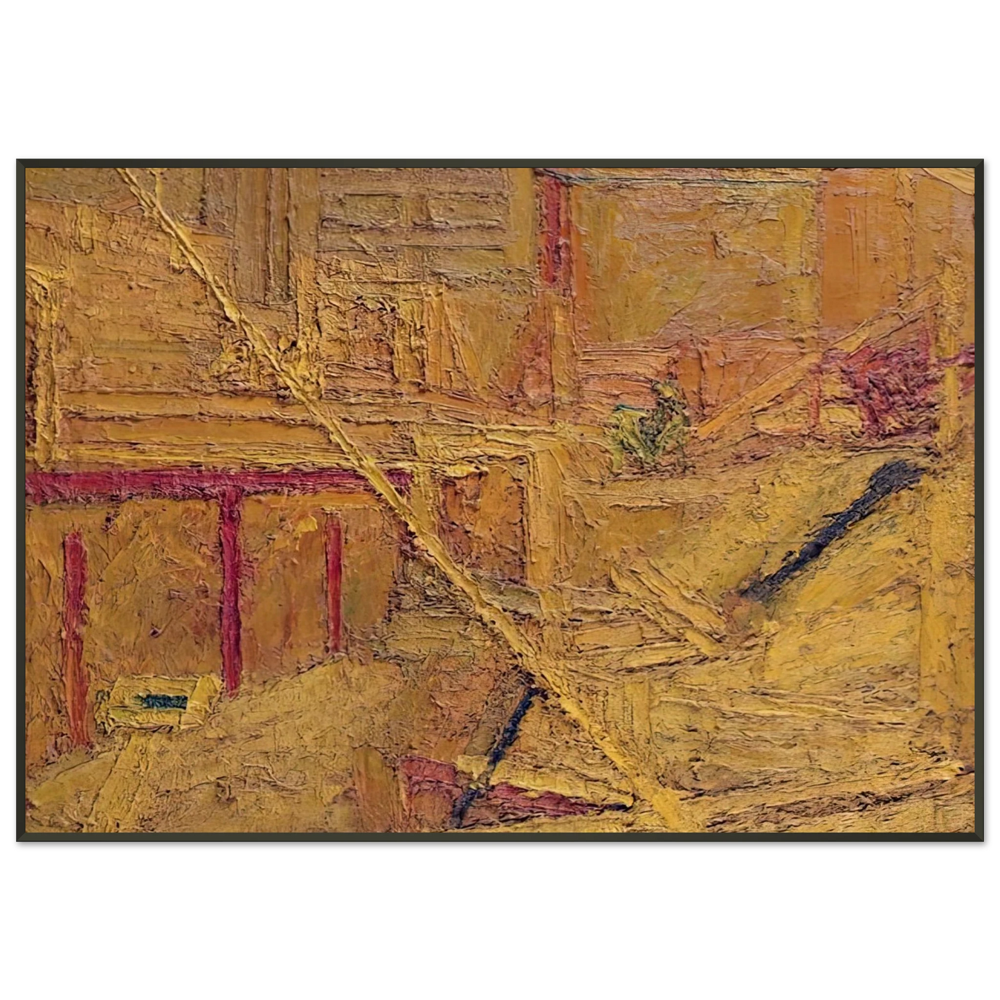 Frank Auerbach MAPLES DEMO Framed Art Print - Aluminum Frame - 21x29.7 cm / 8x12"