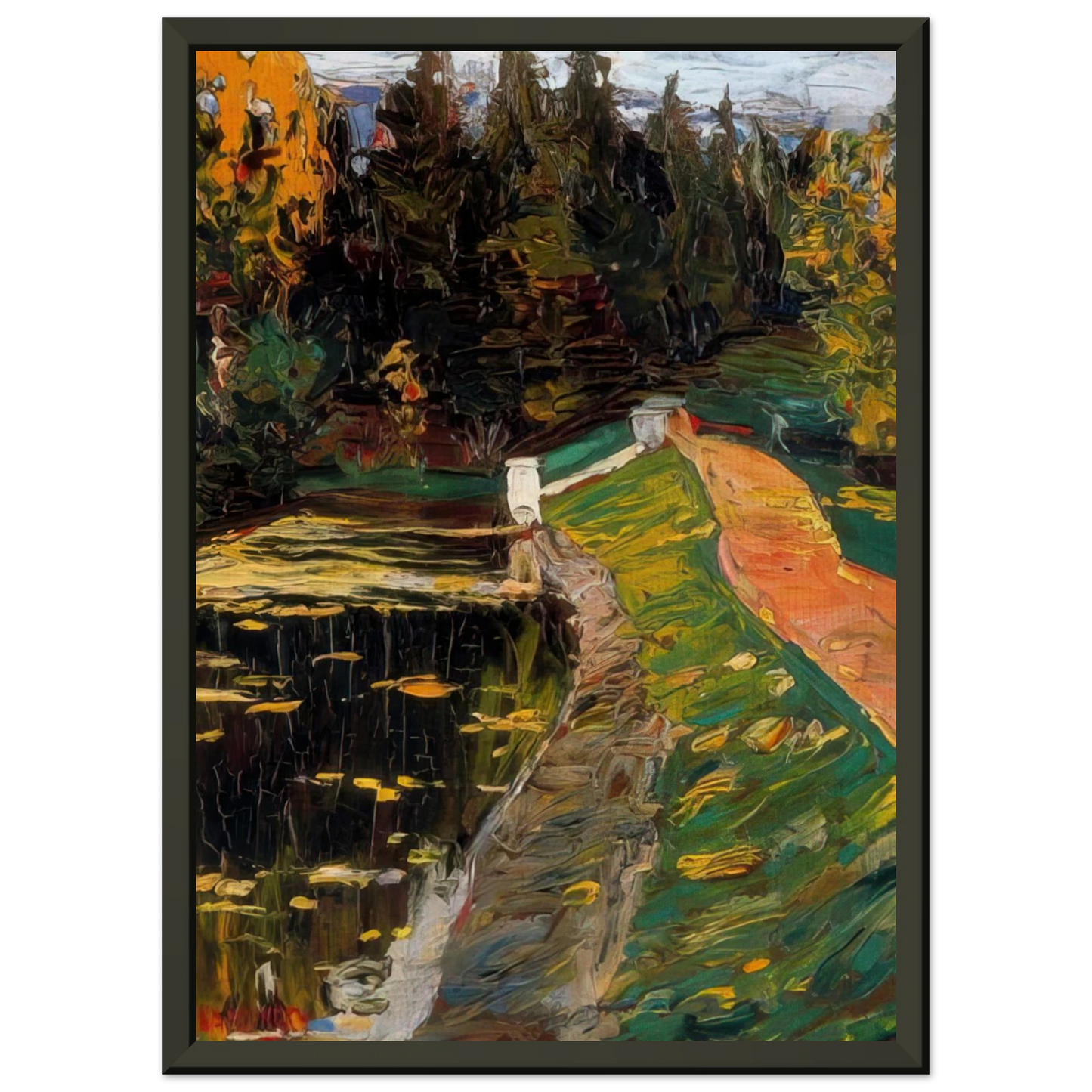 Wassily Kandinsky NOTDETECTED189369 Framed Art Print - Aluminum Frame - 70x100 cm / 28x40 inches