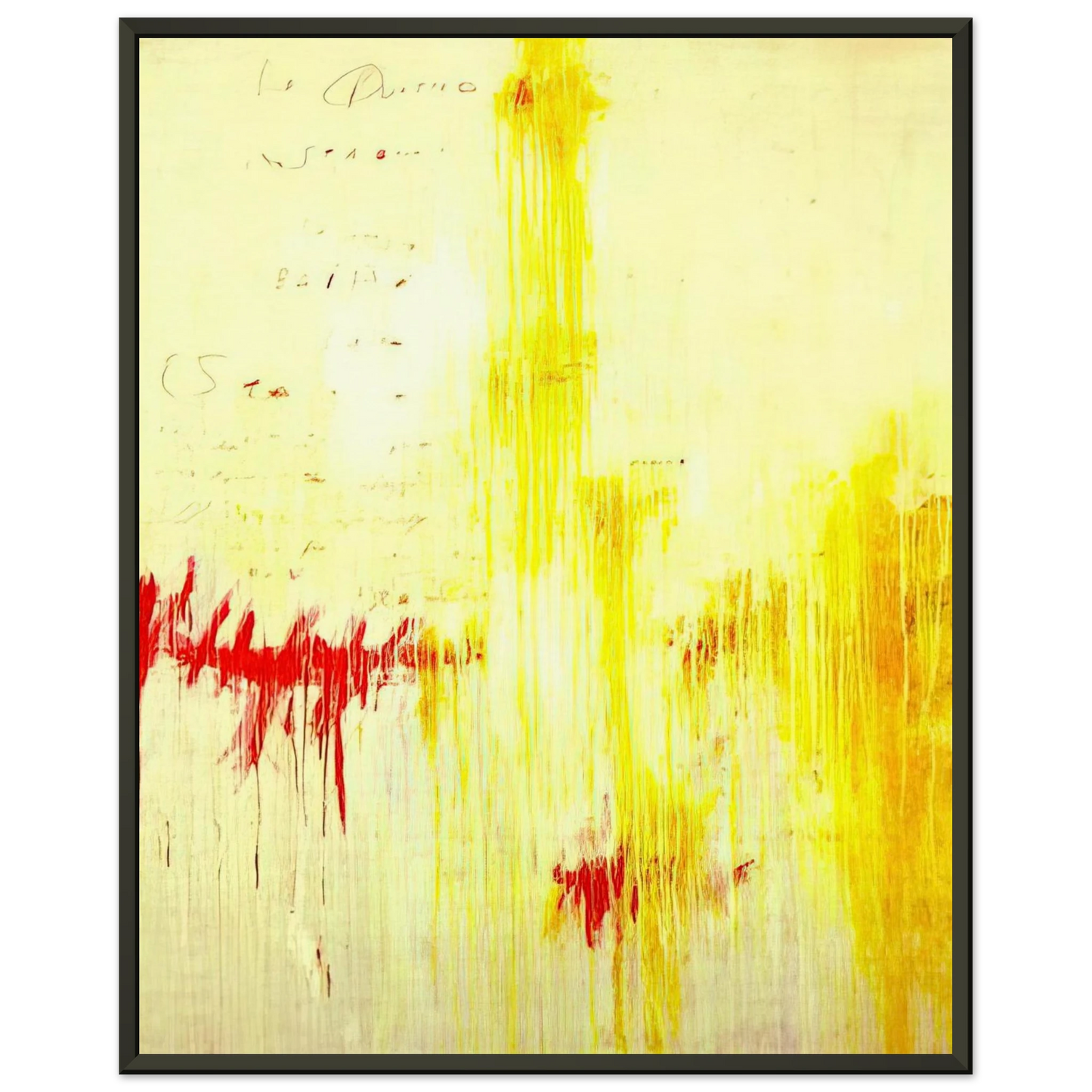 Cy Twombly Quattro stagioni I Estate Framed Art Print - Aluminum Frame - 40x50 cm / 16x20 inches