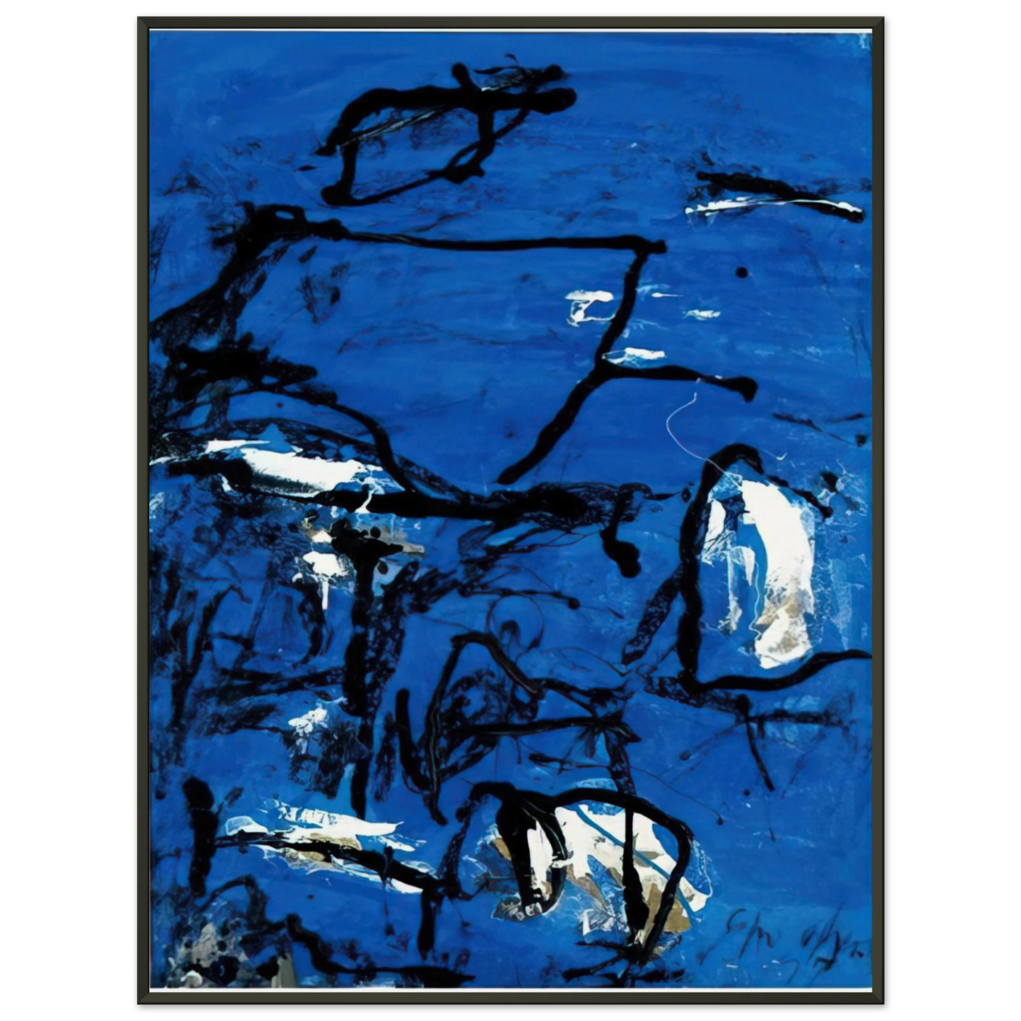 Emil Schumacher Cuma Tachisme Framed Art Print - Aluminum Frame - 70x100 cm / 28x40 inches