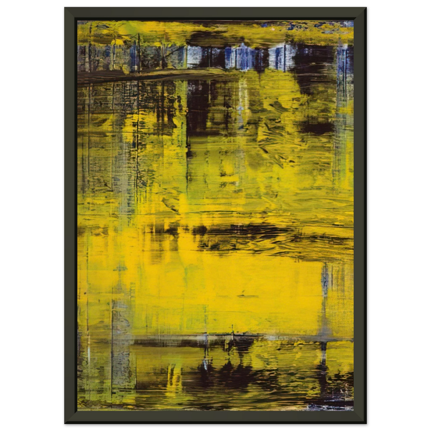 Gerhard Richter ABSTRACT PAINTING NO 809 3 Framed Art Print - Aluminum Frame - 70x100 cm / 28x40 inches