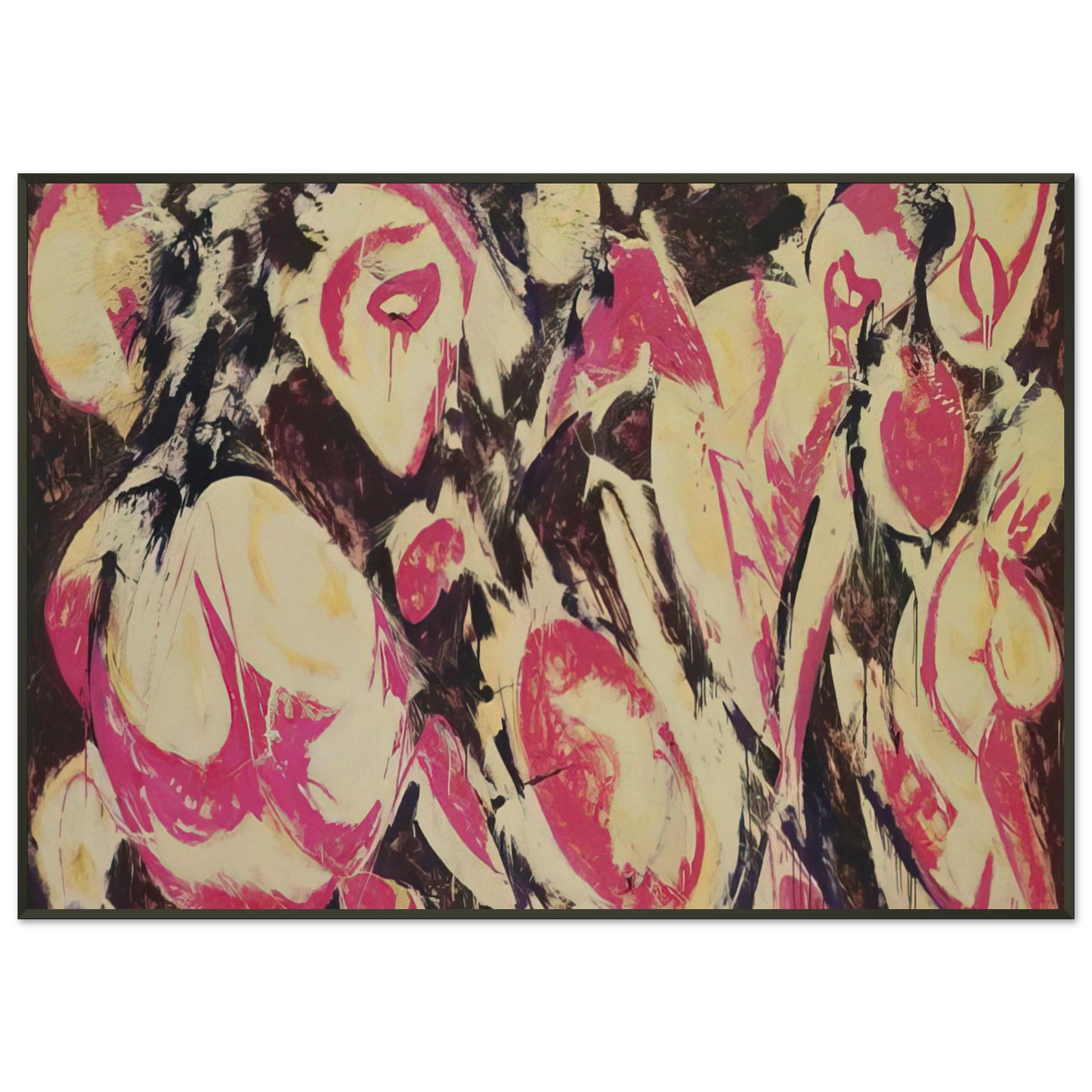 Lee Krasner Gaea Framed Art Print - Aluminum Frame - 21x29.7 cm / 8x12"