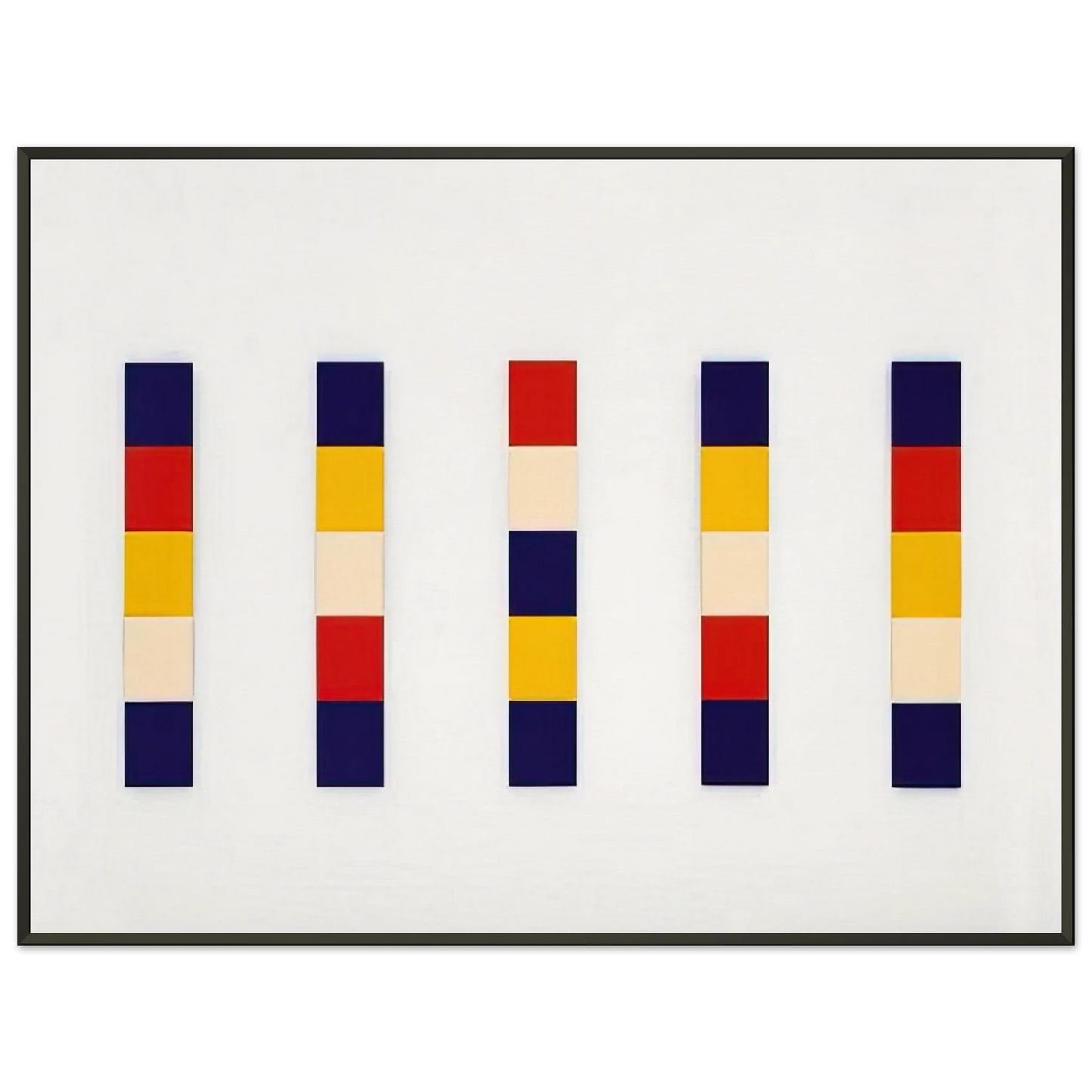 Ellsworth Kelly Red Yellow Blue White Framed Art Print - Aluminum Frame - 40x50 cm / 16x20 inches