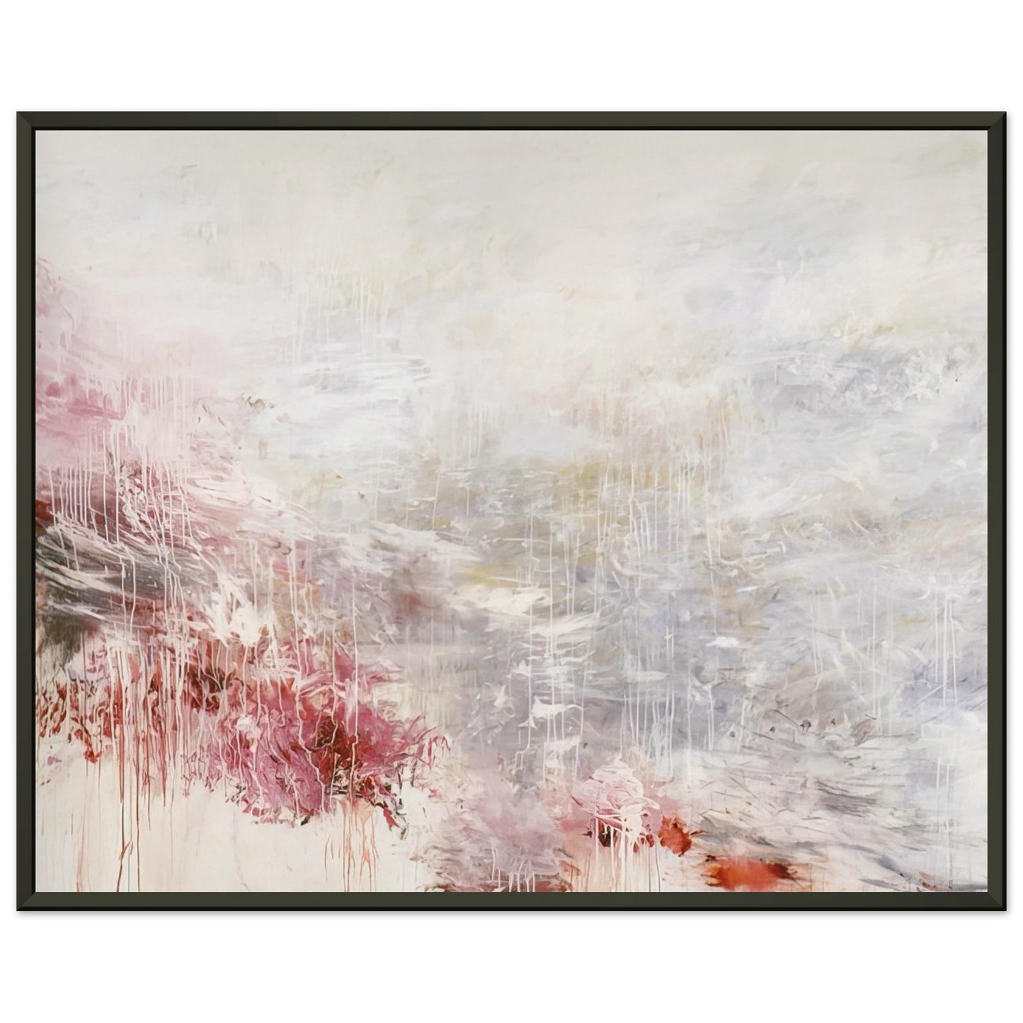 Cy Twombly Hero and Leander To Christopher Marlowe Rome Framed Art Print - Aluminum Frame - 40x50 cm / 16x20 inches