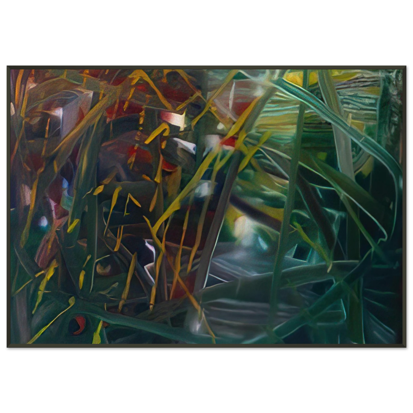 Gerhard Richter ABSTRACT PAINTING NO 439 Framed Art Print - Aluminum Frame - 21x29.7 cm / 8x12"