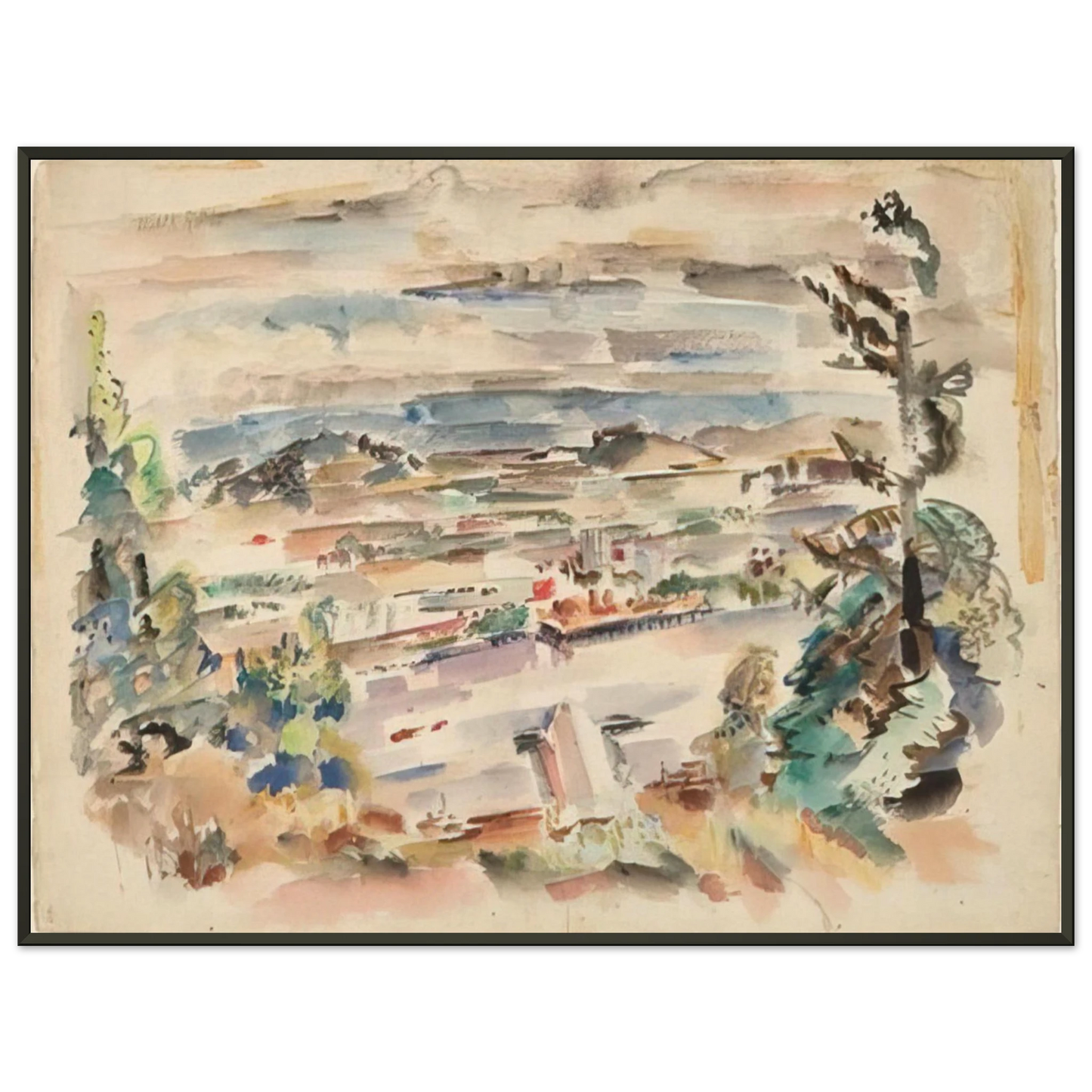 Mark Rothko Untitled 1929 Framed Art Print - Aluminum Frame - 60x80 cm / 24x32 inches