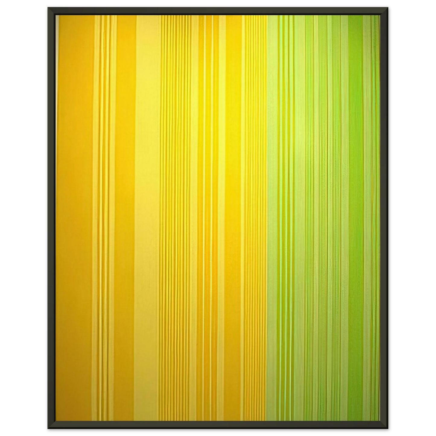 Gene Davis LimeLemon 1970 Framed Art Print - Aluminum Frame - 70x100 cm / 28x40 inches