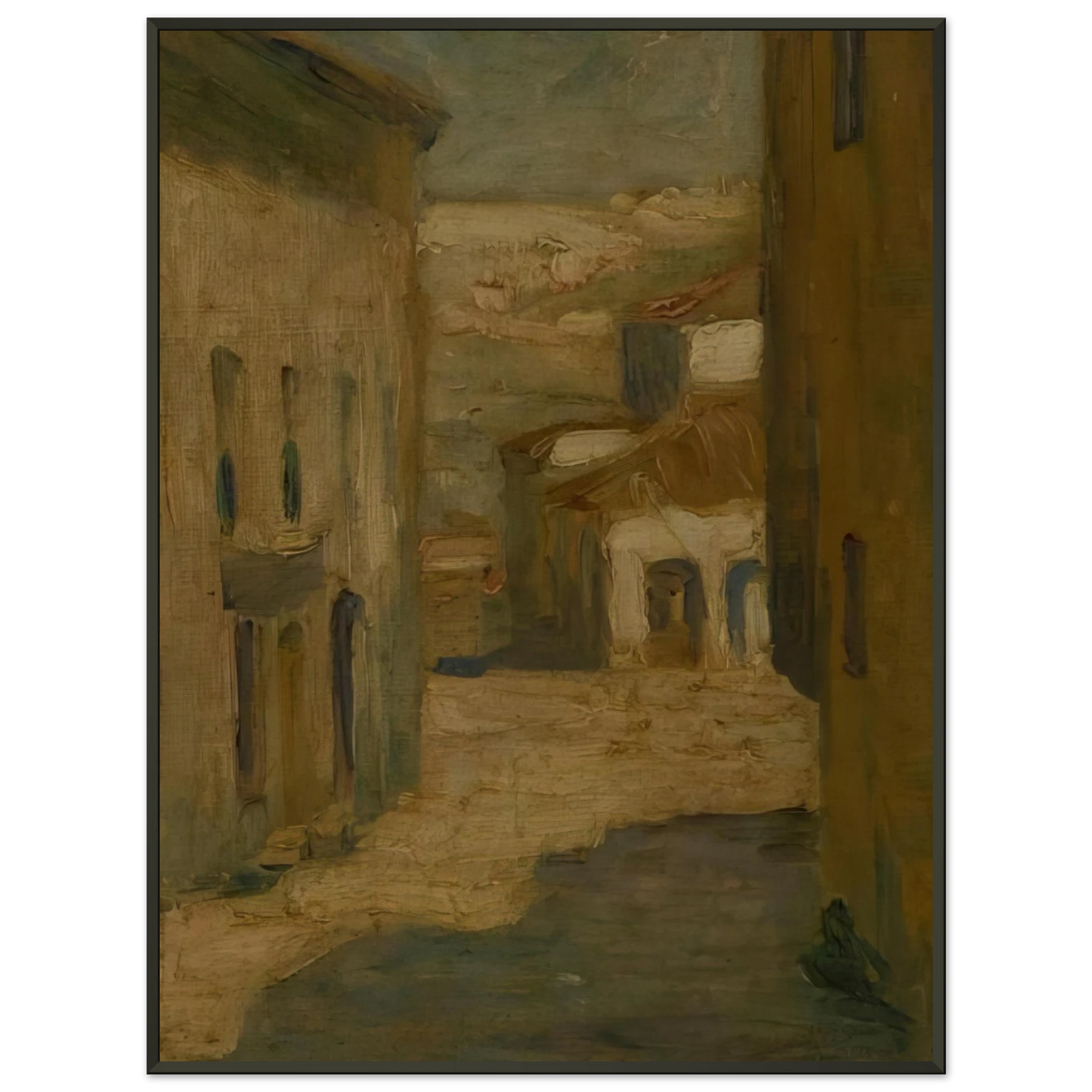 Tarsila do Amaral Street of Segovia Framed Art Print - Aluminum Frame - 40x50 cm / 16x20 inches