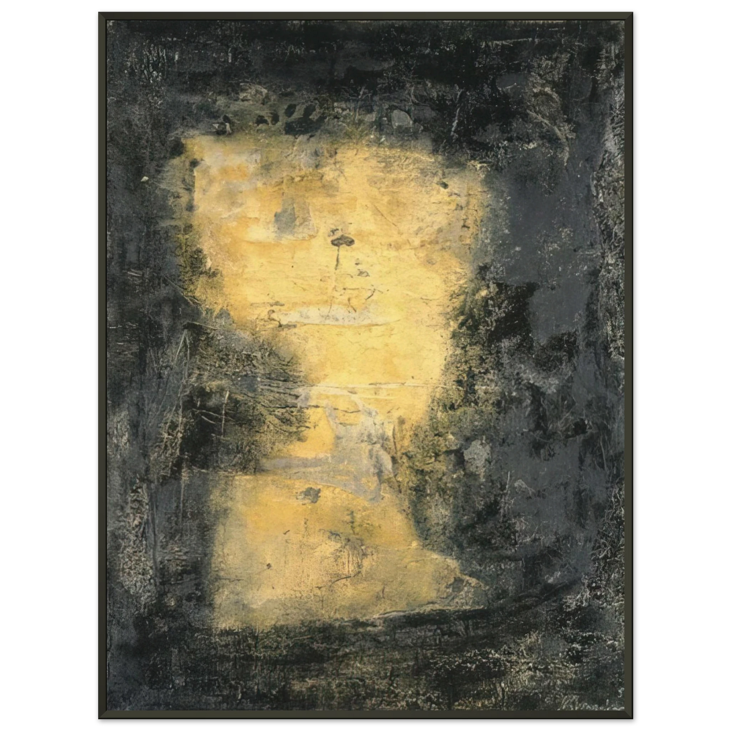 Emil Schumacher Bolo Tachisme Framed Art Print - Aluminum Frame - 70x100 cm / 28x40 inches
