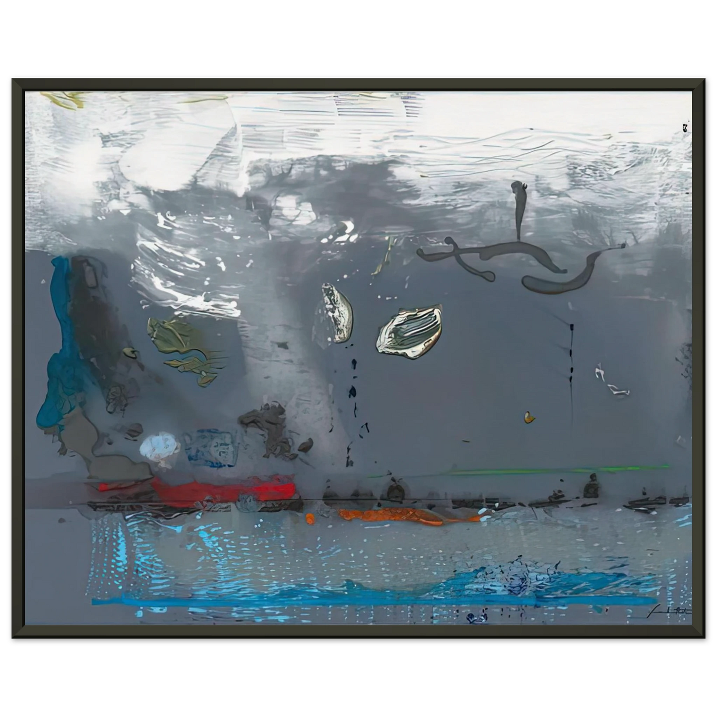 Helen Frankenthaler Vespers 1992 Framed Art Print - Aluminum Frame - 70x100 cm / 28x40 inches