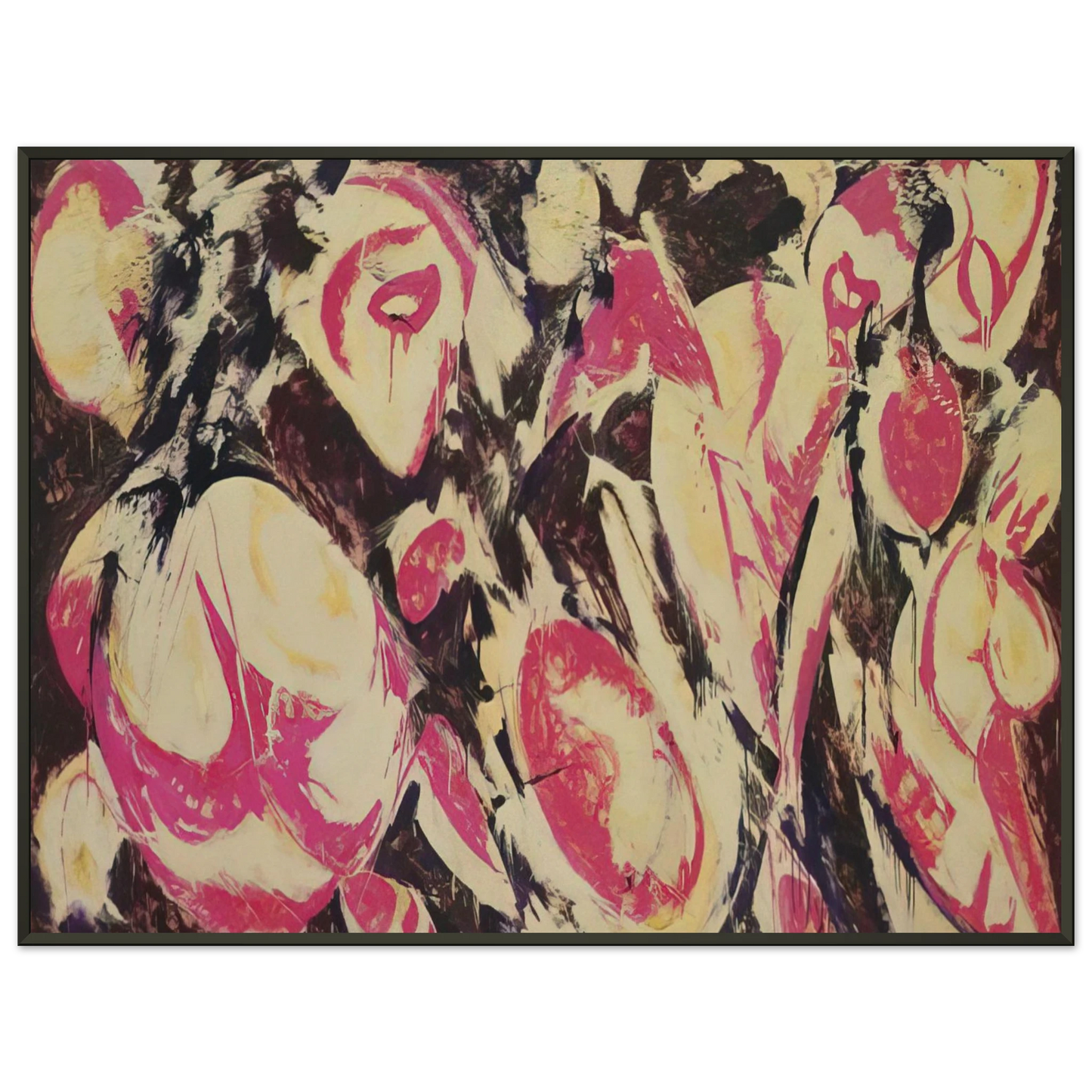 Lee Krasner Gaea Framed Art Print - Aluminum Frame - 70x100 cm / 28x40 inches