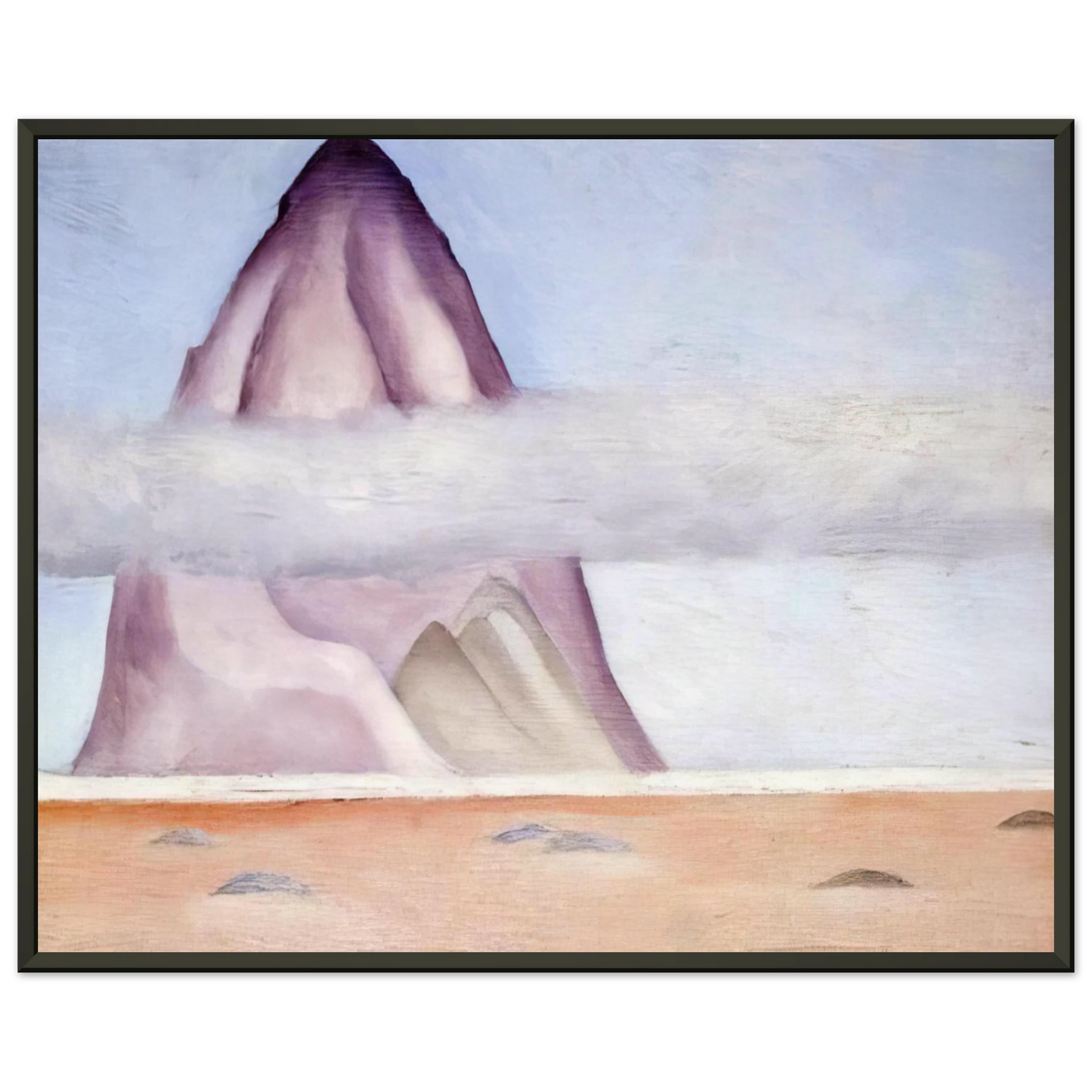 Georgia OKeeffe Misty A Memory Framed Art Print - Aluminum Frame - 70x100 cm / 28x40 inches