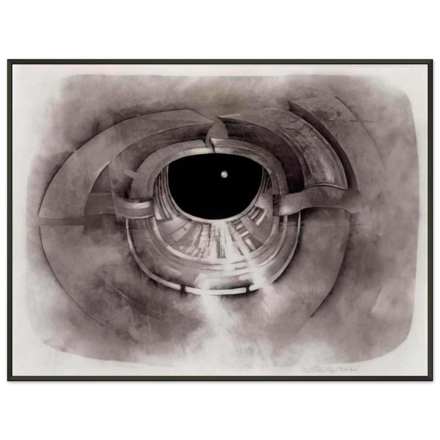 Lee Bontecou UNTITLED 1962 1 Framed Art Print - Aluminum Frame - 70x100 cm / 28x40 inches