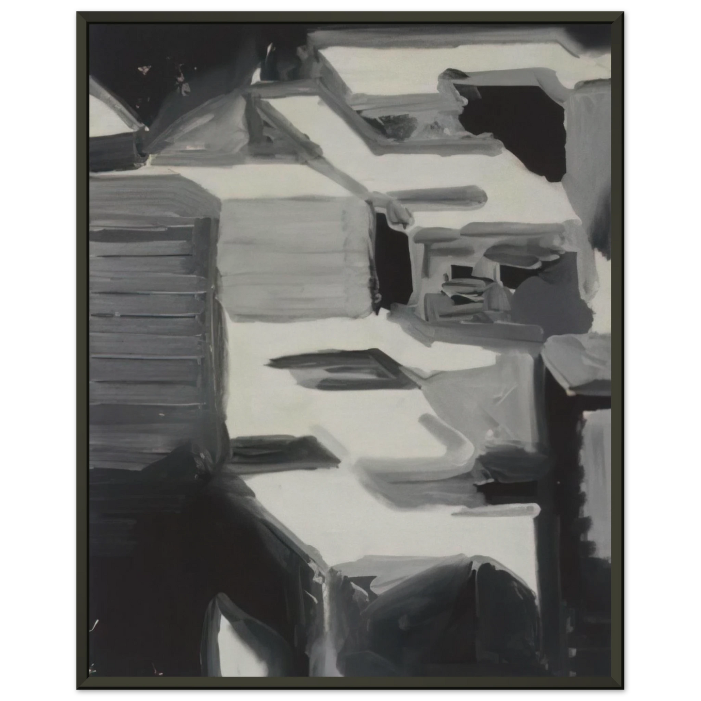 Gerhard Richter TOWNSCAPE 1968 3 Framed Art Print - Aluminum Frame - 40x50 cm / 16x20 inches