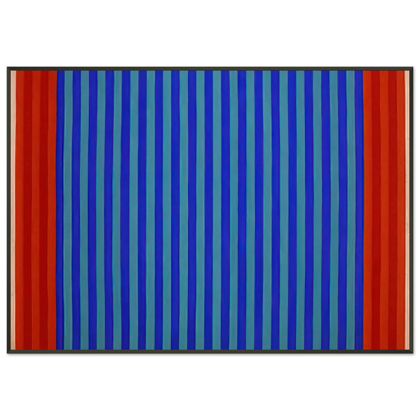 Gene Davis Untitled 1962 Framed Art Print - Aluminum Frame - 21x29.7 cm / 8x12"