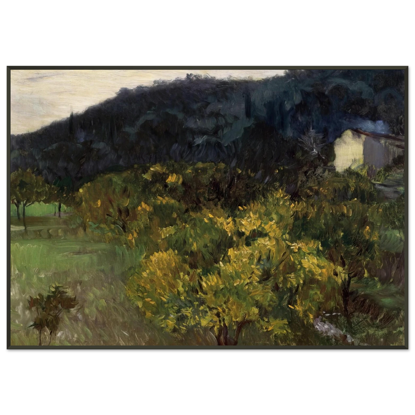 John Singer Sargent Landscape near Grasse Framed Art Print - Aluminum Frame - 21x29.7 cm / 8x12"