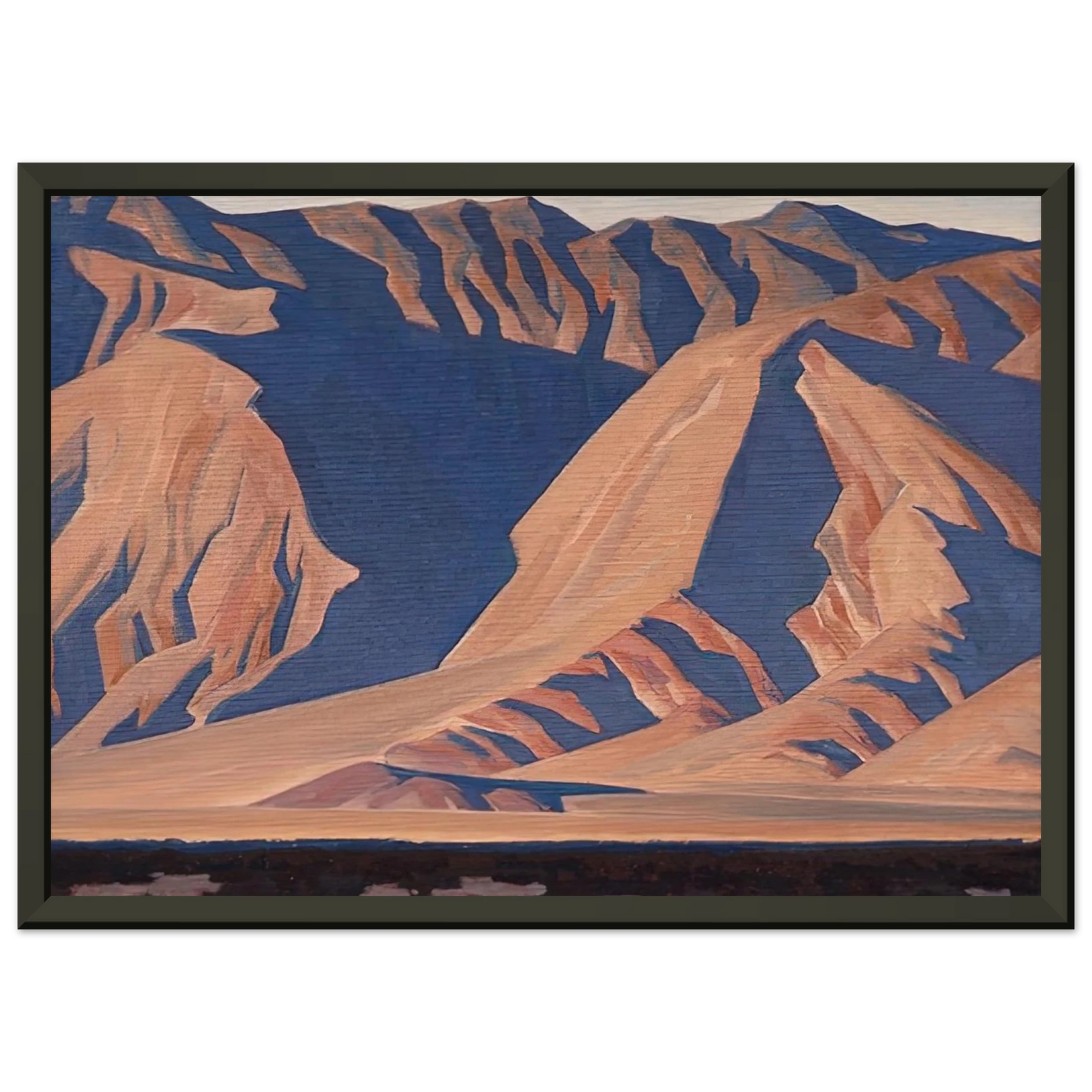 Maynard Dixon INYO MOUNTAINS 1944 Framed Art Print - Aluminum Frame - 60x80 cm / 24x32 inches