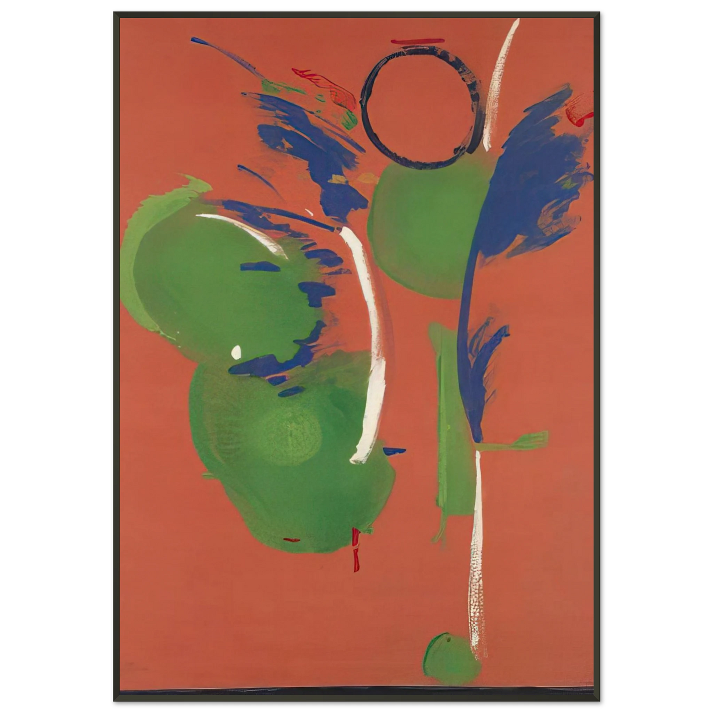 Helen Frankenthaler  Mary Mary  1987 Framed Art Print  - Aluminum Frame - 21x29.7 cm / 8x12"